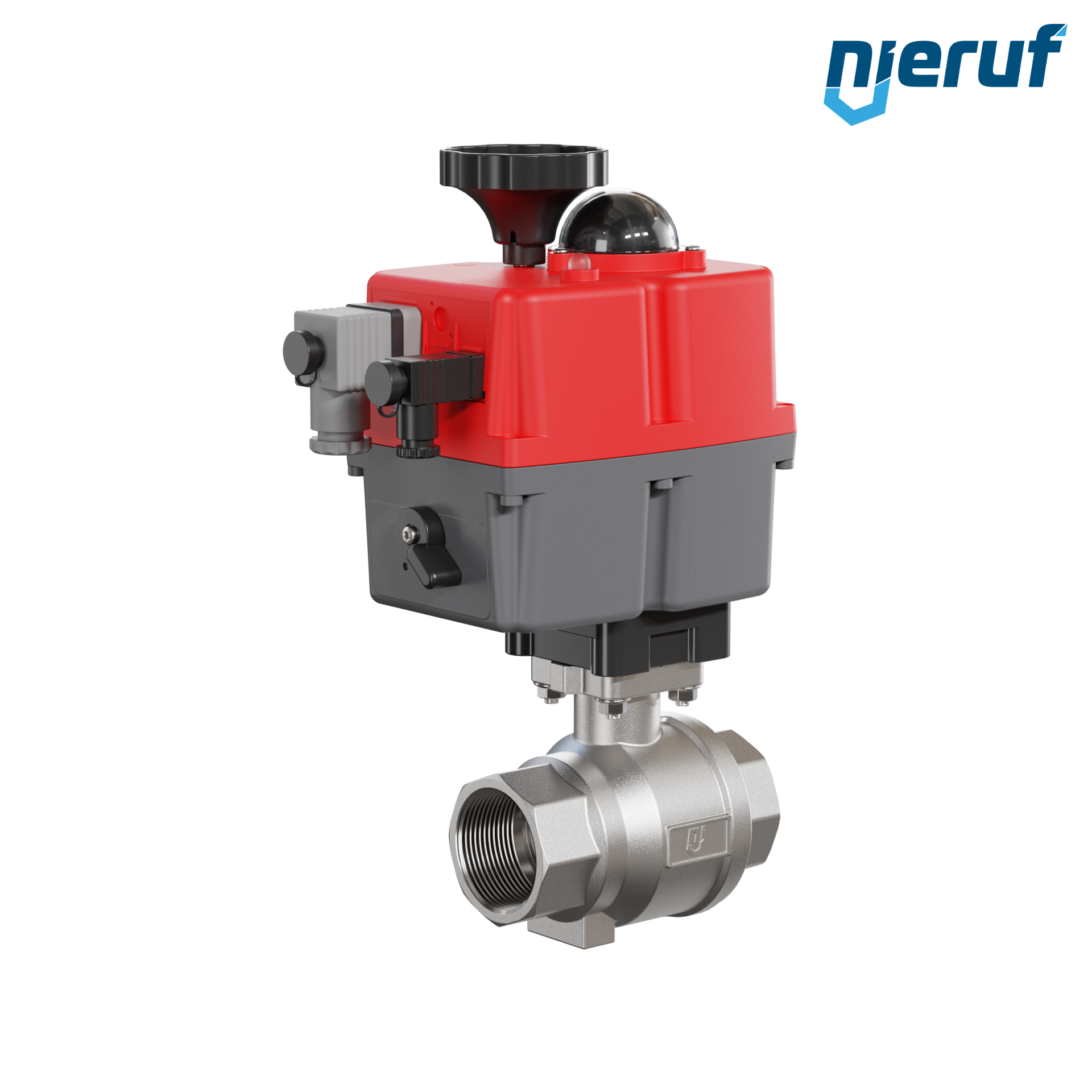 valvola a sfera con attuatore elettrico DN40 - 1 1/2" pollici acciaio inossidabile 24V - 240V EK02 DVGW-W