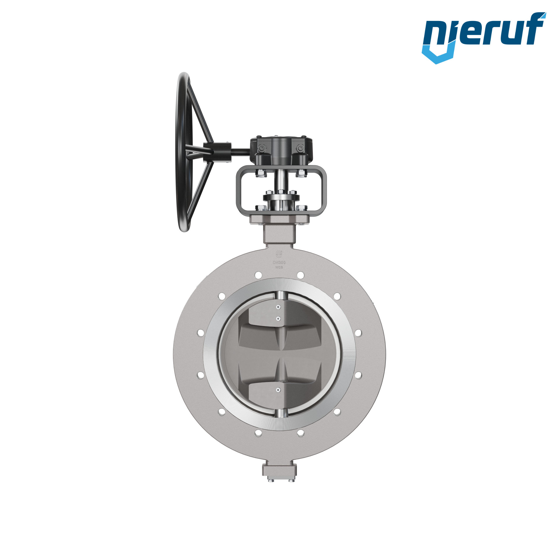 valvola a farfalla triplo eccentrico acciaio inox AK14 DN 300 PN10 volantino