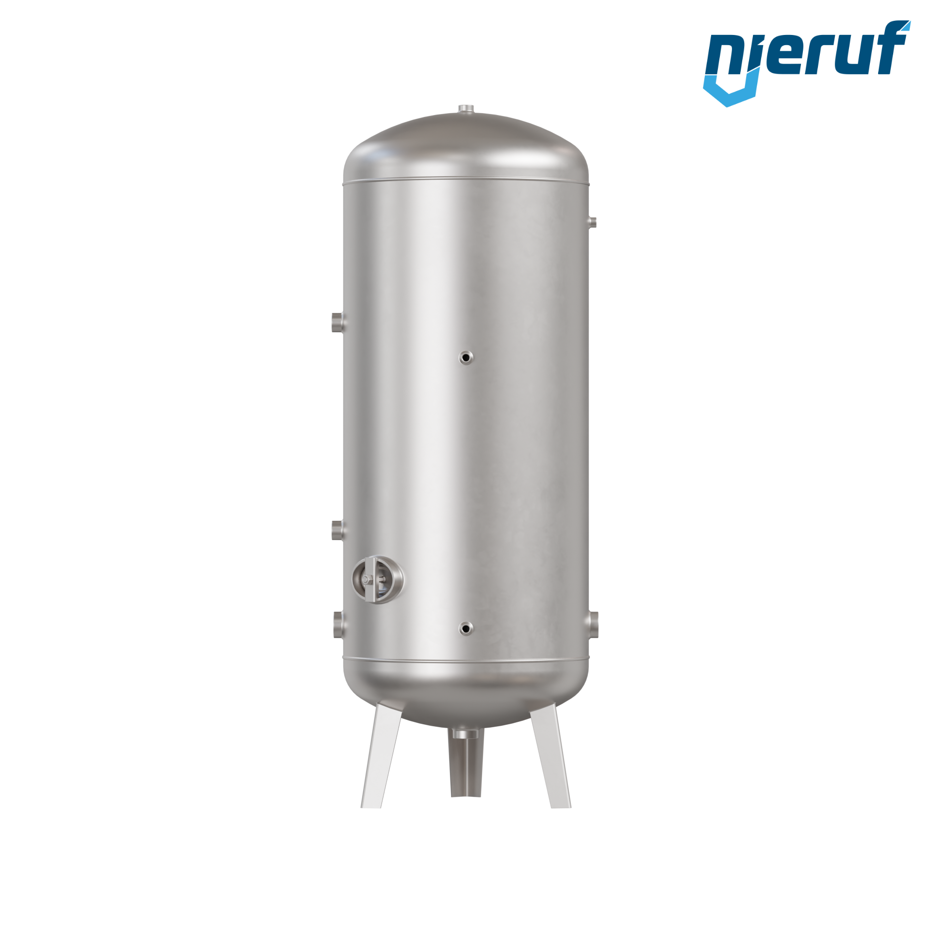 Serbatoio a pressione per acqua verticale BE04 500 litri, 0-10 bar, acciaio inox