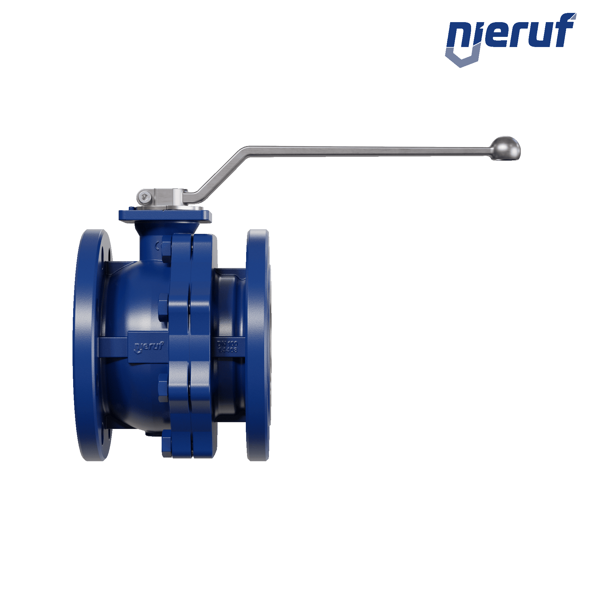 valvola a sfera flangiata per alte temperature FK12 DN100 PN40 in acciaio fuso 1.0619 fino a +25
