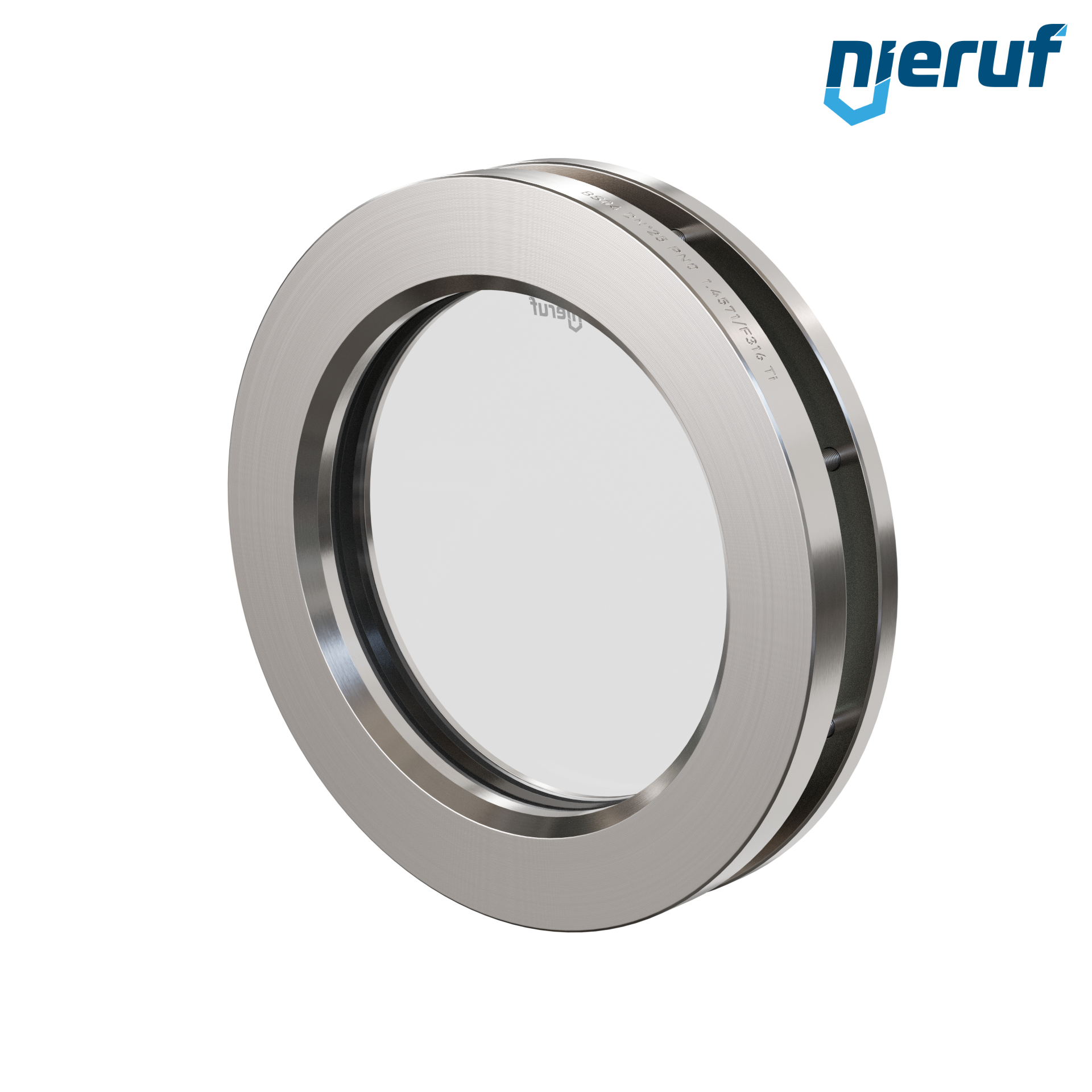oblò di osservazione per serbatoi DN125 BS04 acciaio inossidabile 1.4571 grafite vetro borosilicato 0,0 bar