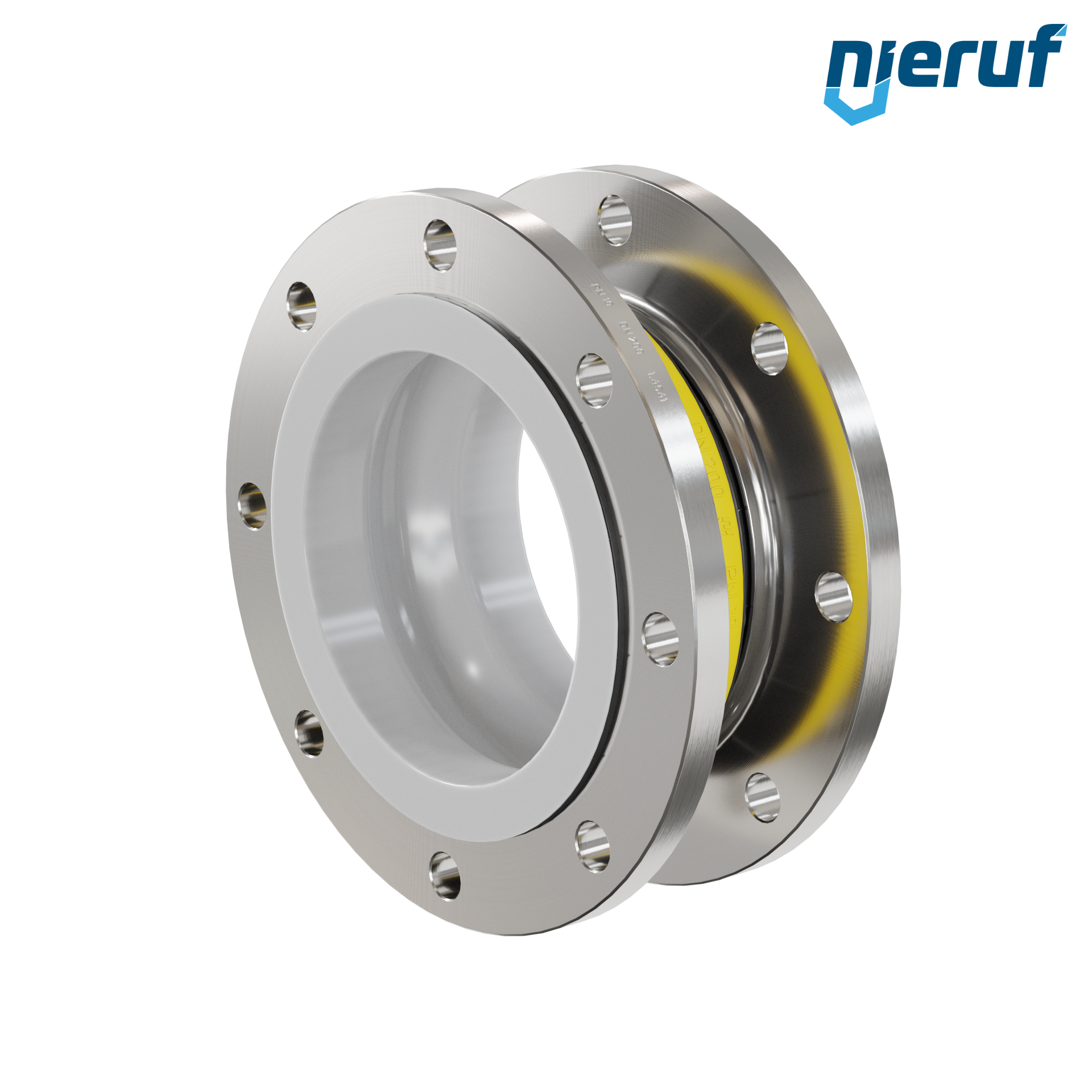 Compensatore rivestimento in PTFE DN200 versione KP04 flange in acciaio inox NBR