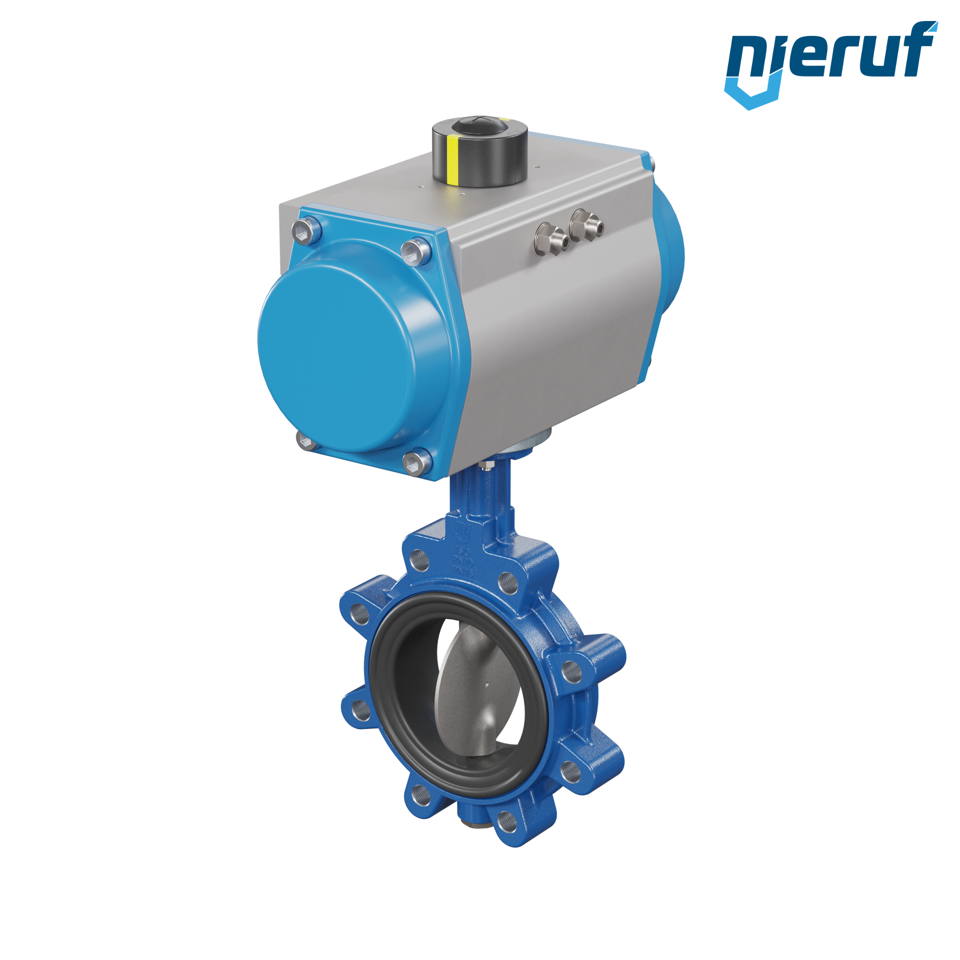 Butterfly valve DN 100 AK02 EPDM DVGW drinking water, WRAS, ACS, W270 pneumatic actuator single acting normally open