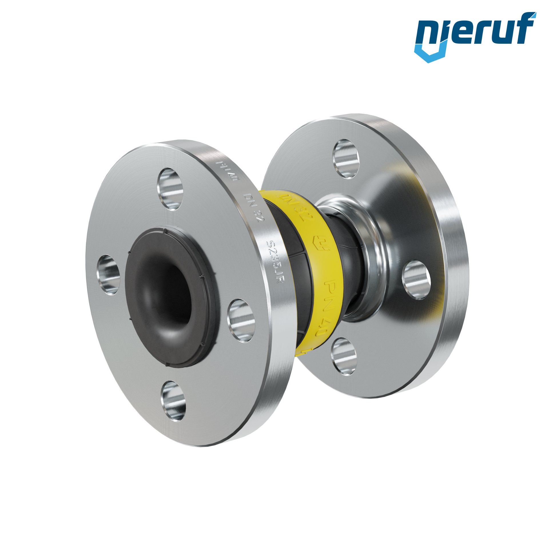 Compensatore DN32 tipo KP04 flange acciaio, manicotto NBR