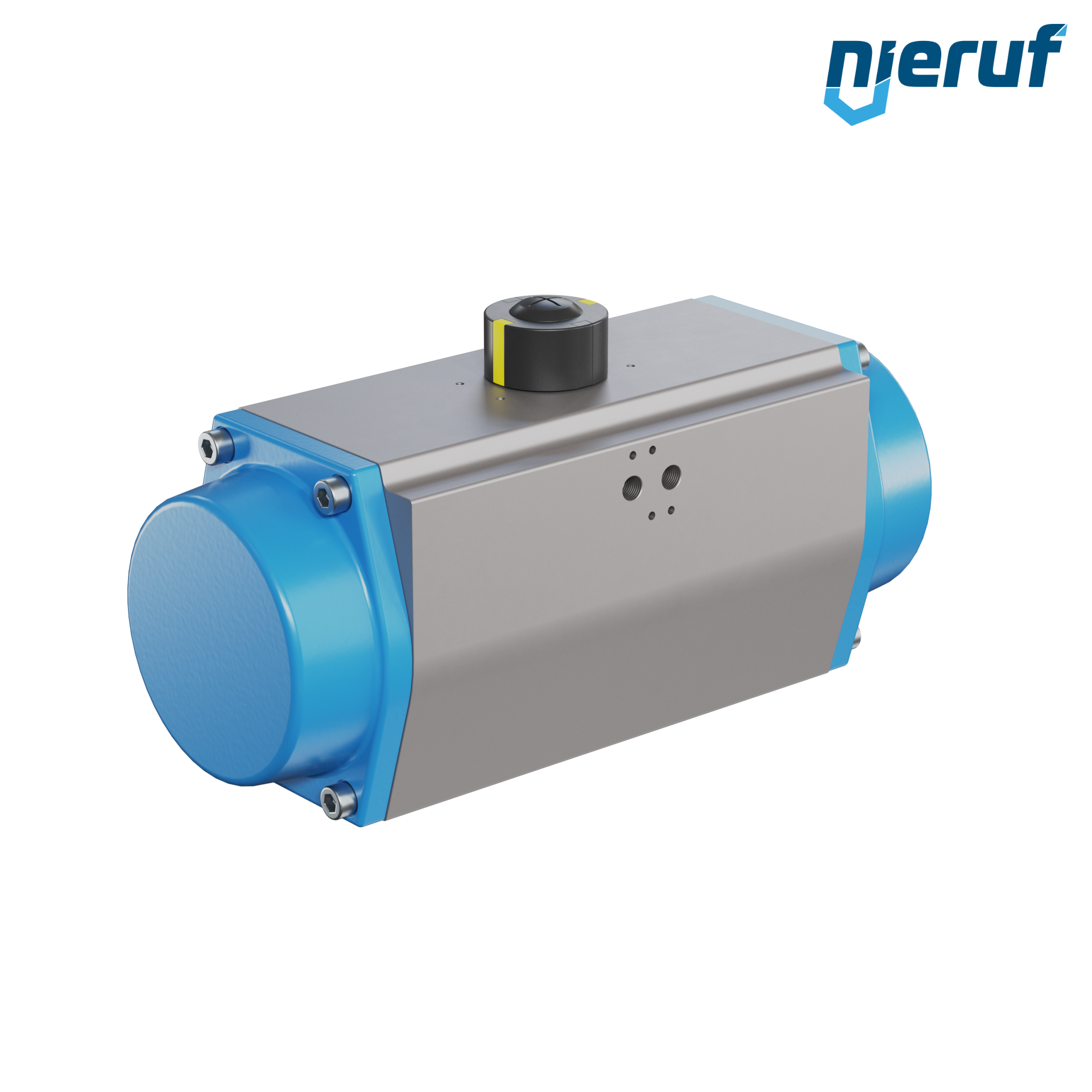 attuatore pneumatico AN02 a singolo effetto, apertura a molla versione per alta temperatura GS-140 90° con 12 molle