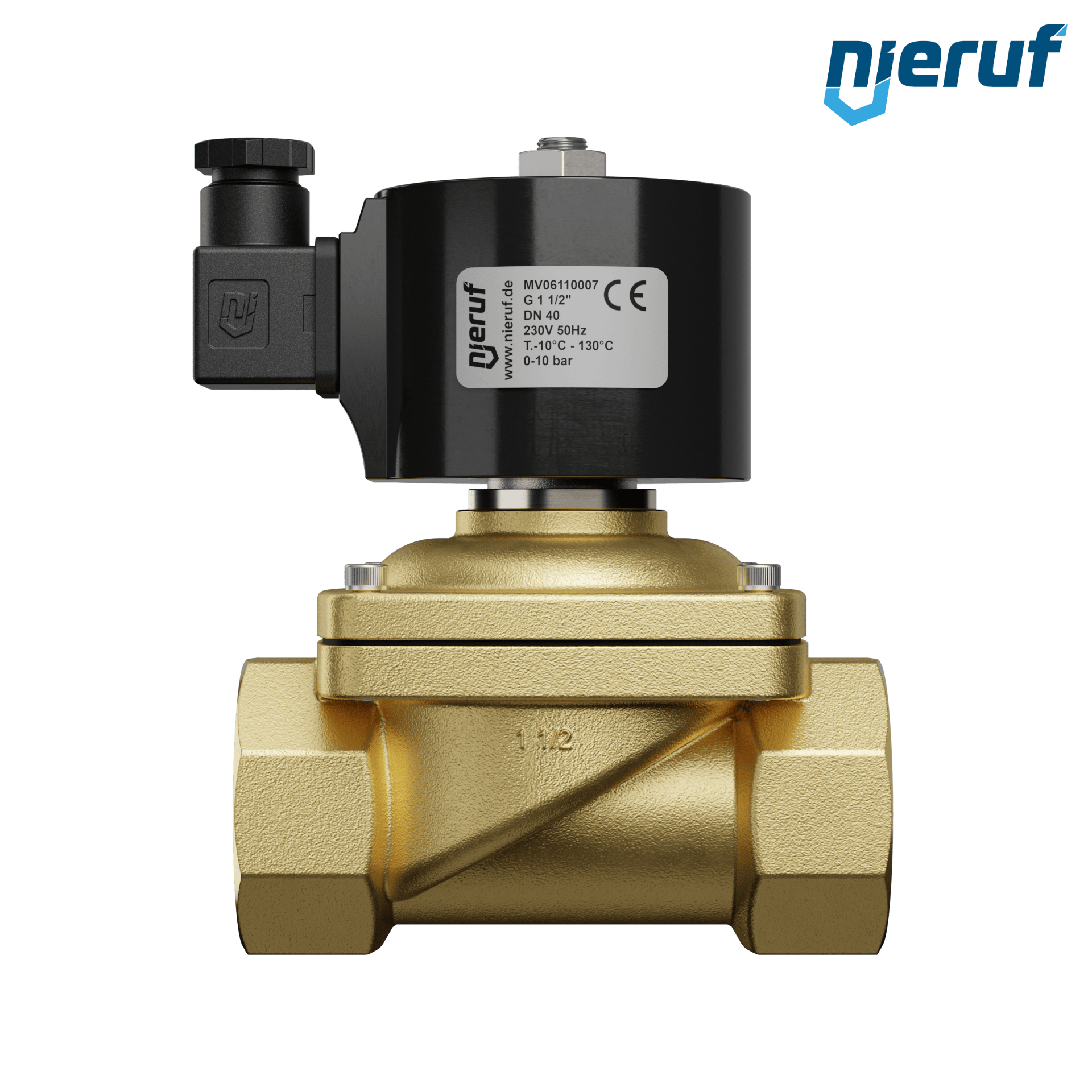 elettrovalvola G 1 1/2" pollici ottone MV06 EPDM 230V 50Hz