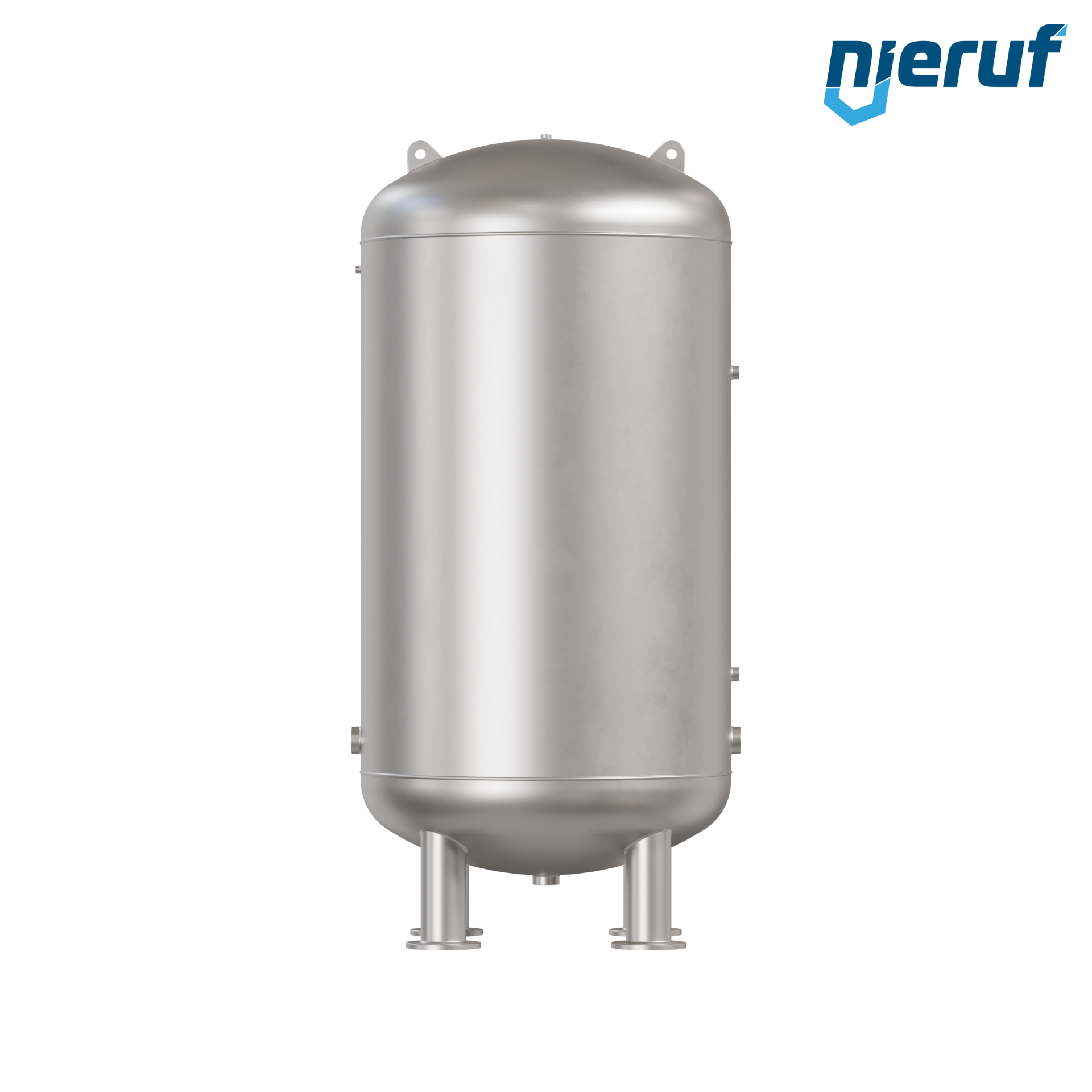 Serbatoio a pressione per acqua verticale BE04 4000 litri, 0-10 bar, acciaio inox
