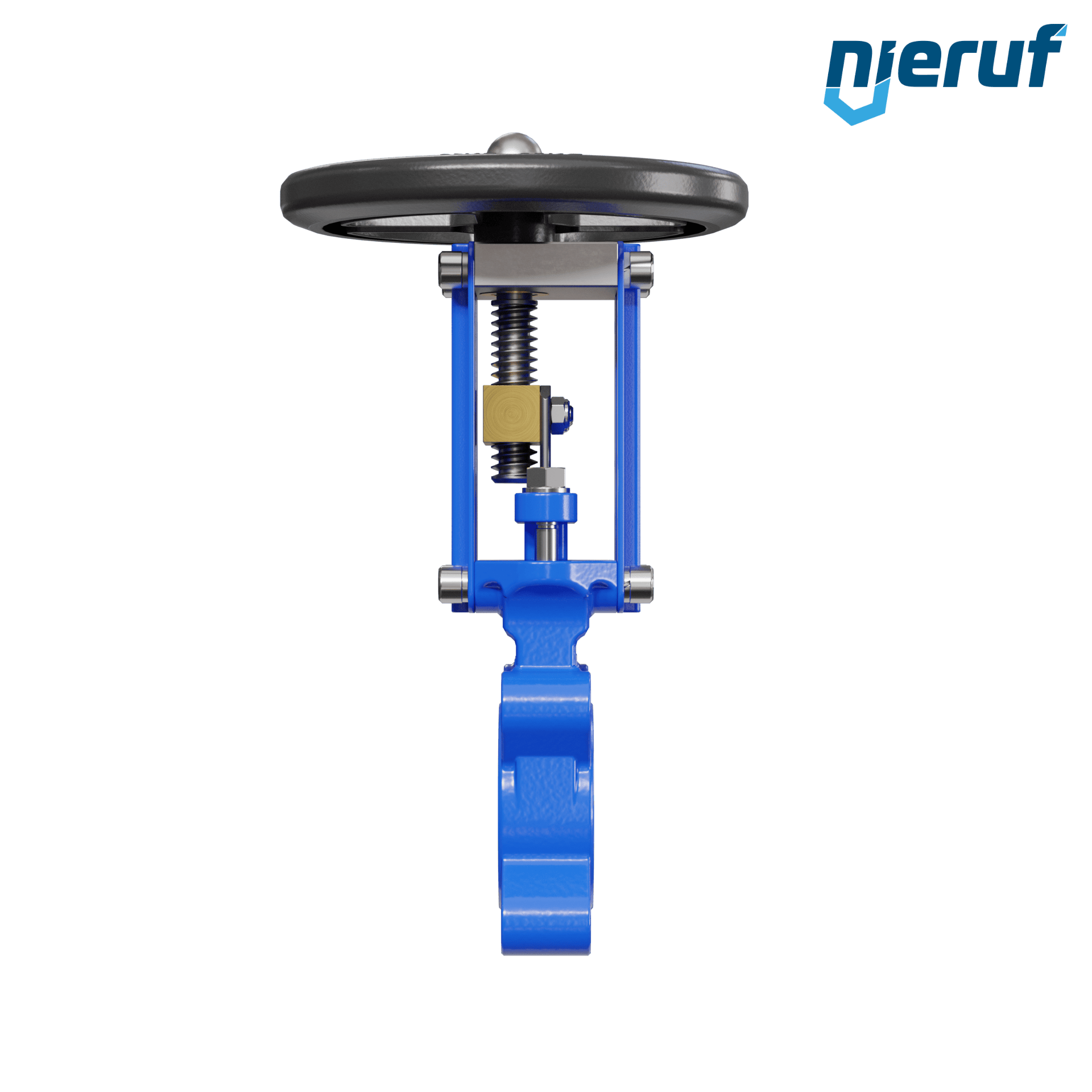 valvola a ghigliottina DN 50 SR01 NBR manovella / volante