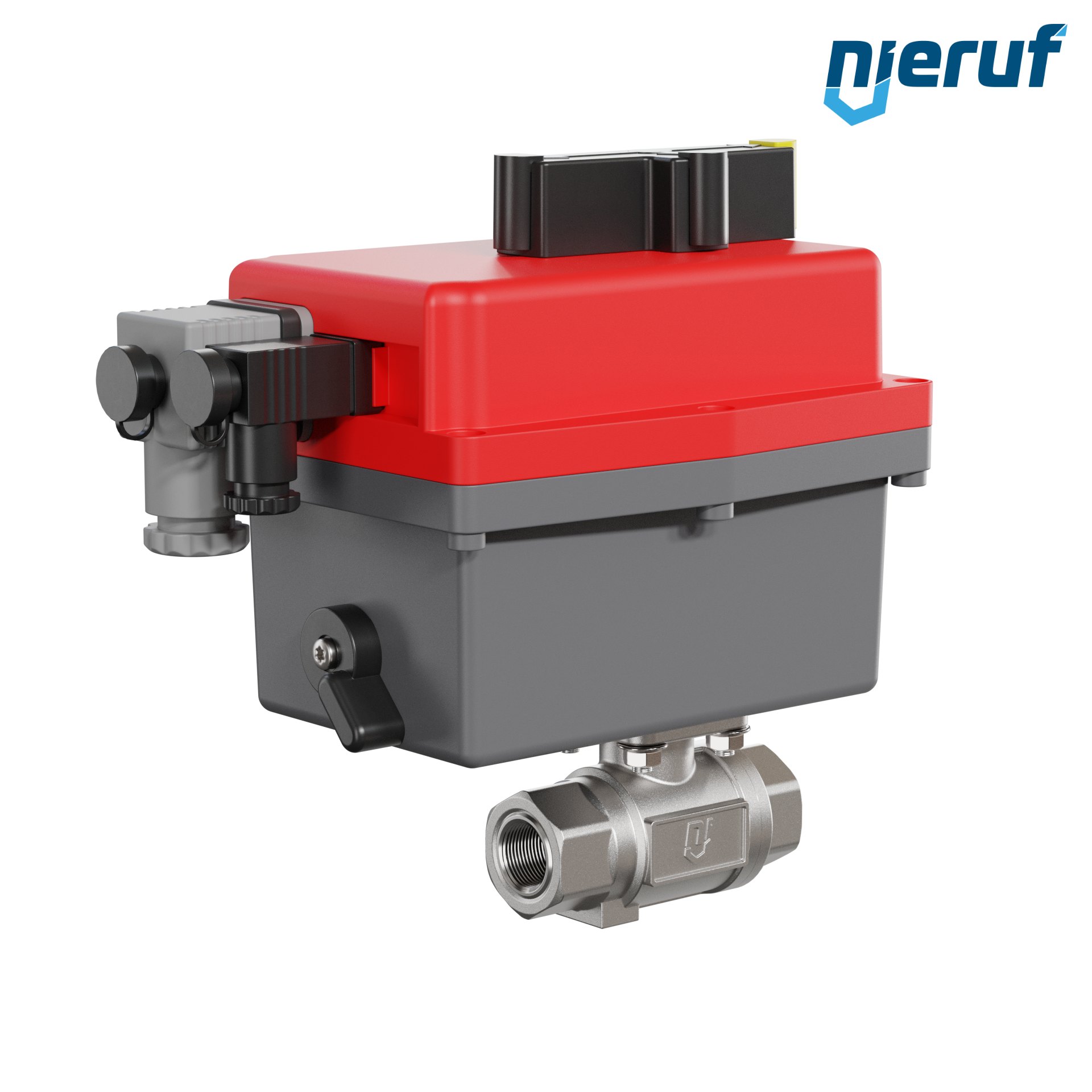 valvola a sfera con attuatore elettrico DN10 - 3/8" pollici acciaio inossidabile 85V - 240V EK02 DVGW W