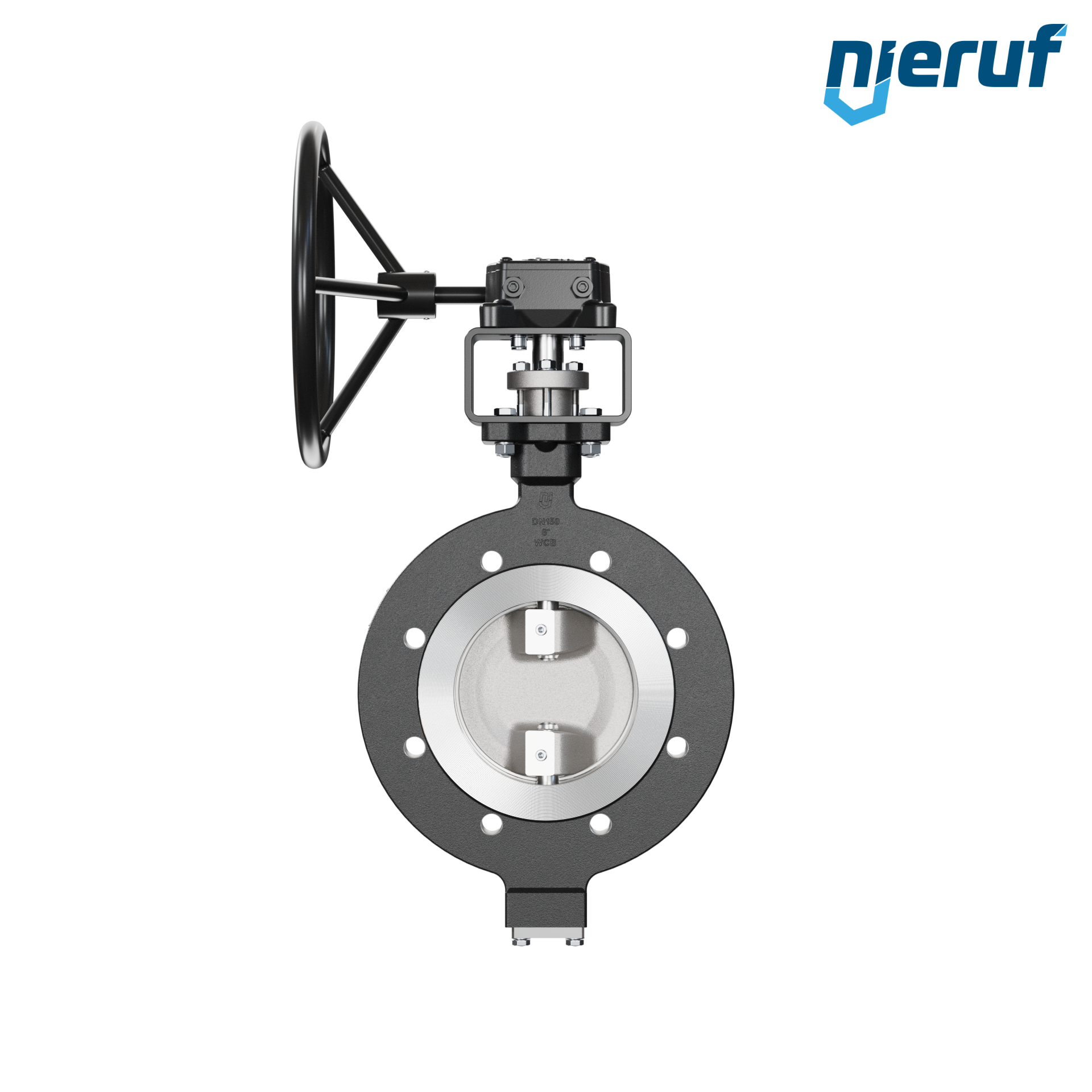 Double offset butterfly-valve AK12 DN 150 ANSI150 worm gear