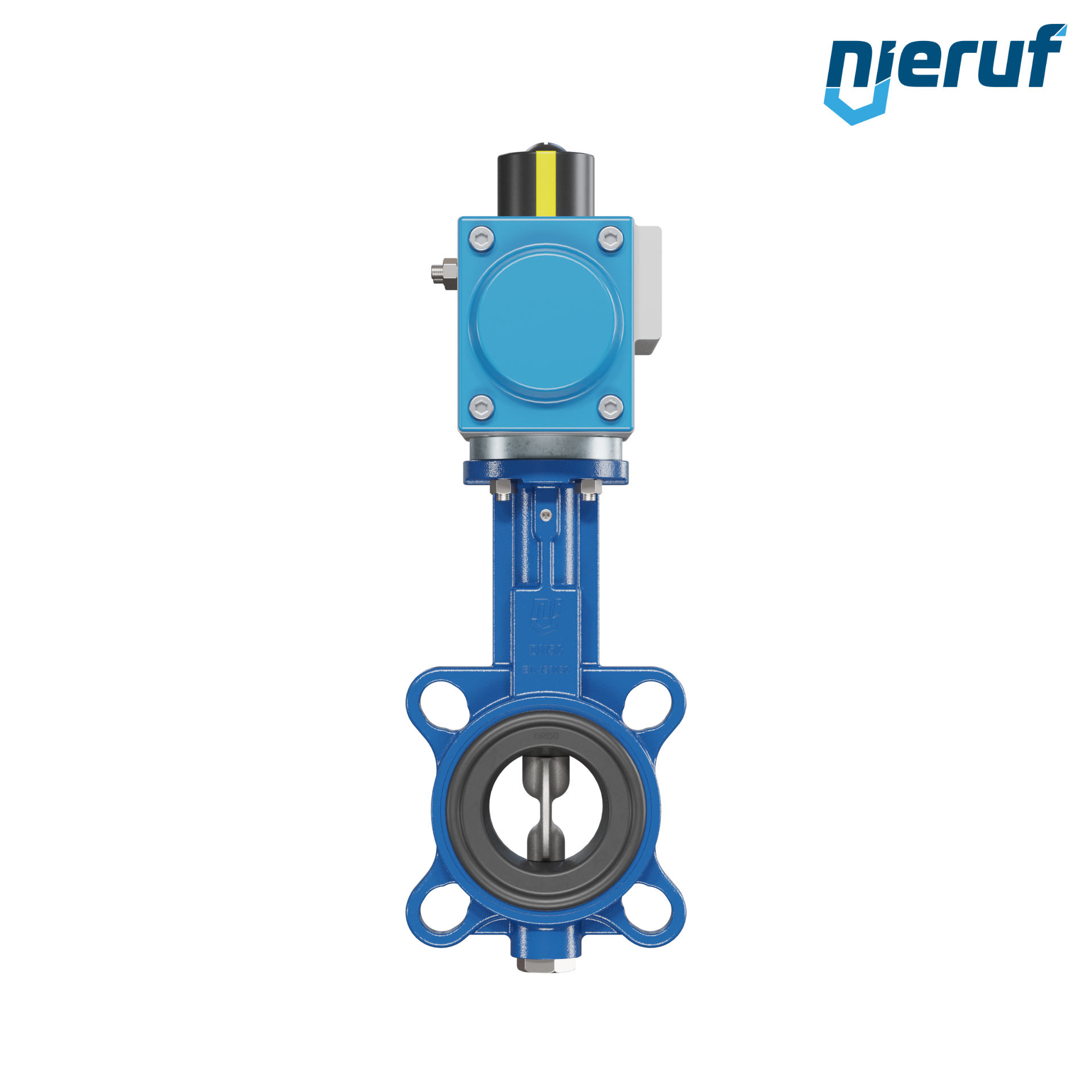 Butterfly valve DN 50 AK01 EPDM DVGW drinking water, WRAS, ACS, W270 pneumatic actuator single acting normally open