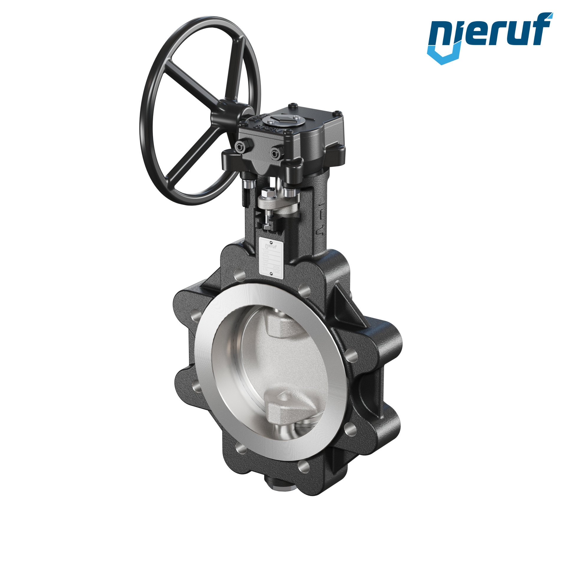 Double offset butterfly-valve AK12 DN 125 ANSI150 worm gear