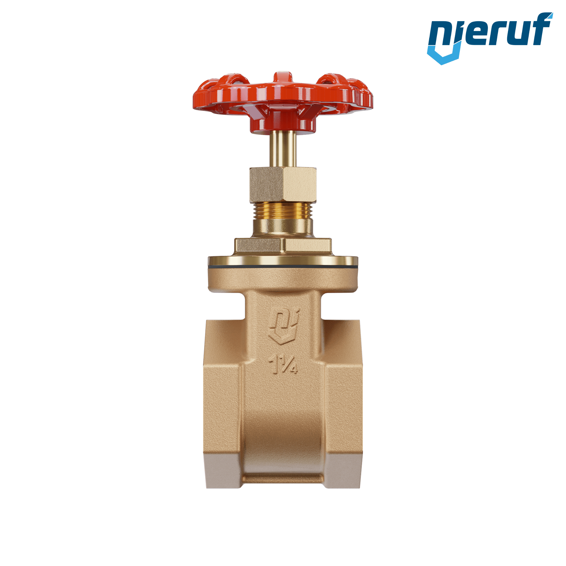 Valvola a ghigliottina filettata in bronzo AS07 DN32 - 1 1/4" PN16 EPDM
