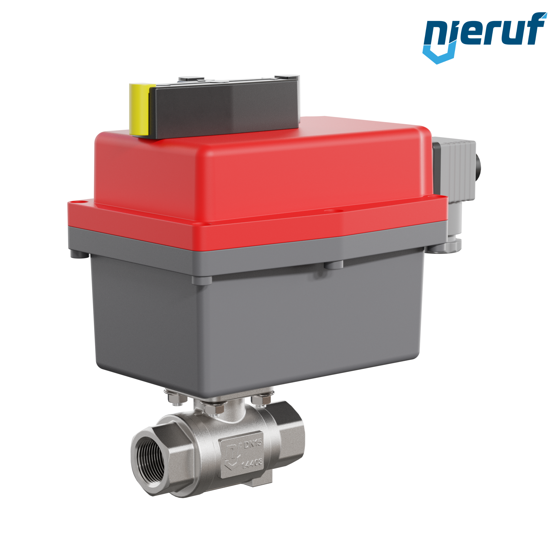 valvola a sfera con attuatore elettrico DN15 - 1/2" pollici acciaio inossidabile 85V - 240V EK02 DVGW W