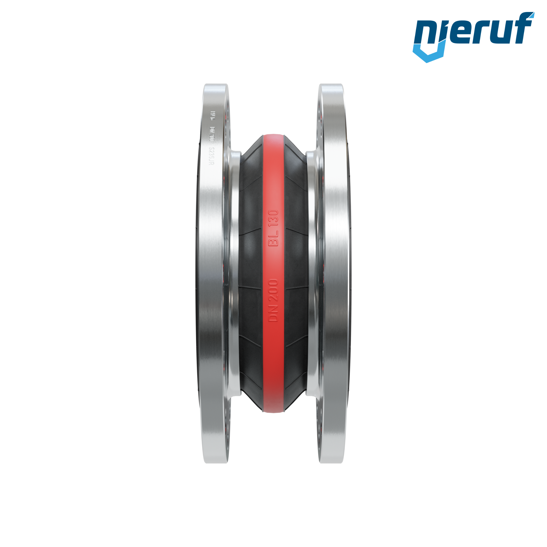 Compensatore in gomma per acqua potabile DN200 PN16 tipo KP04 flange in acciaio EPDM