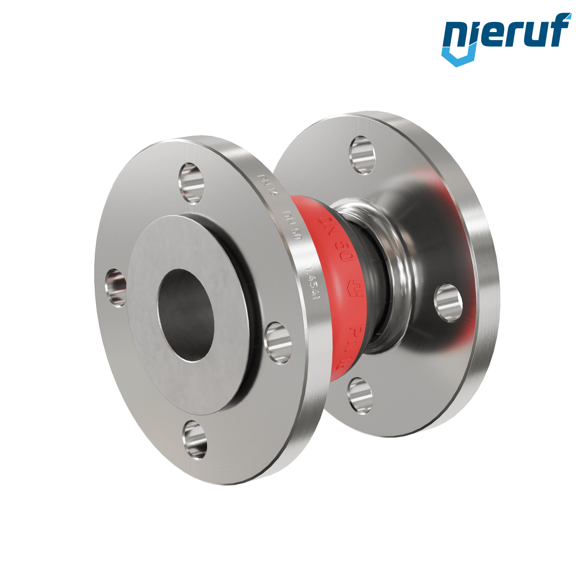 Compensatore piastra di rinforzo DN50 versione KP04 flange in acciaio inox EPDM