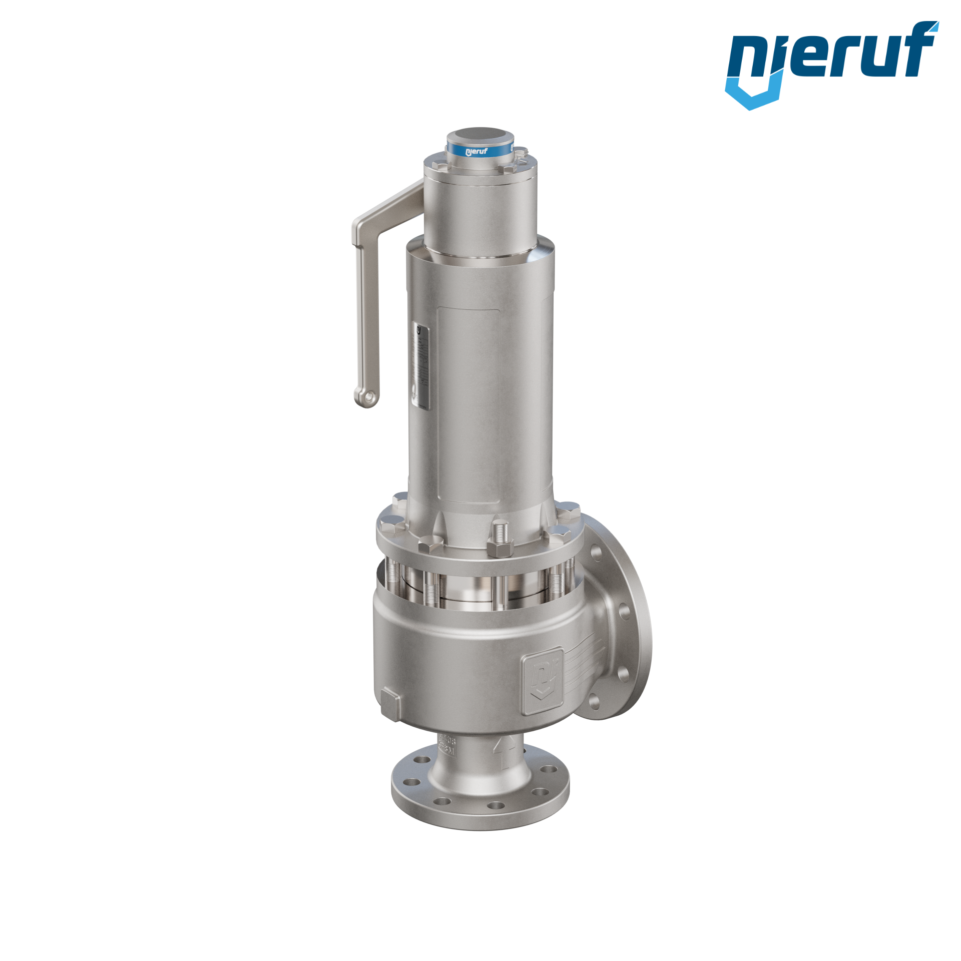 valvola di sicurezza con cappello a tenuta di gas & manicotto di tenuta DN65/DN100 SF04, PTFE, dispositivo di sollevamento con leva