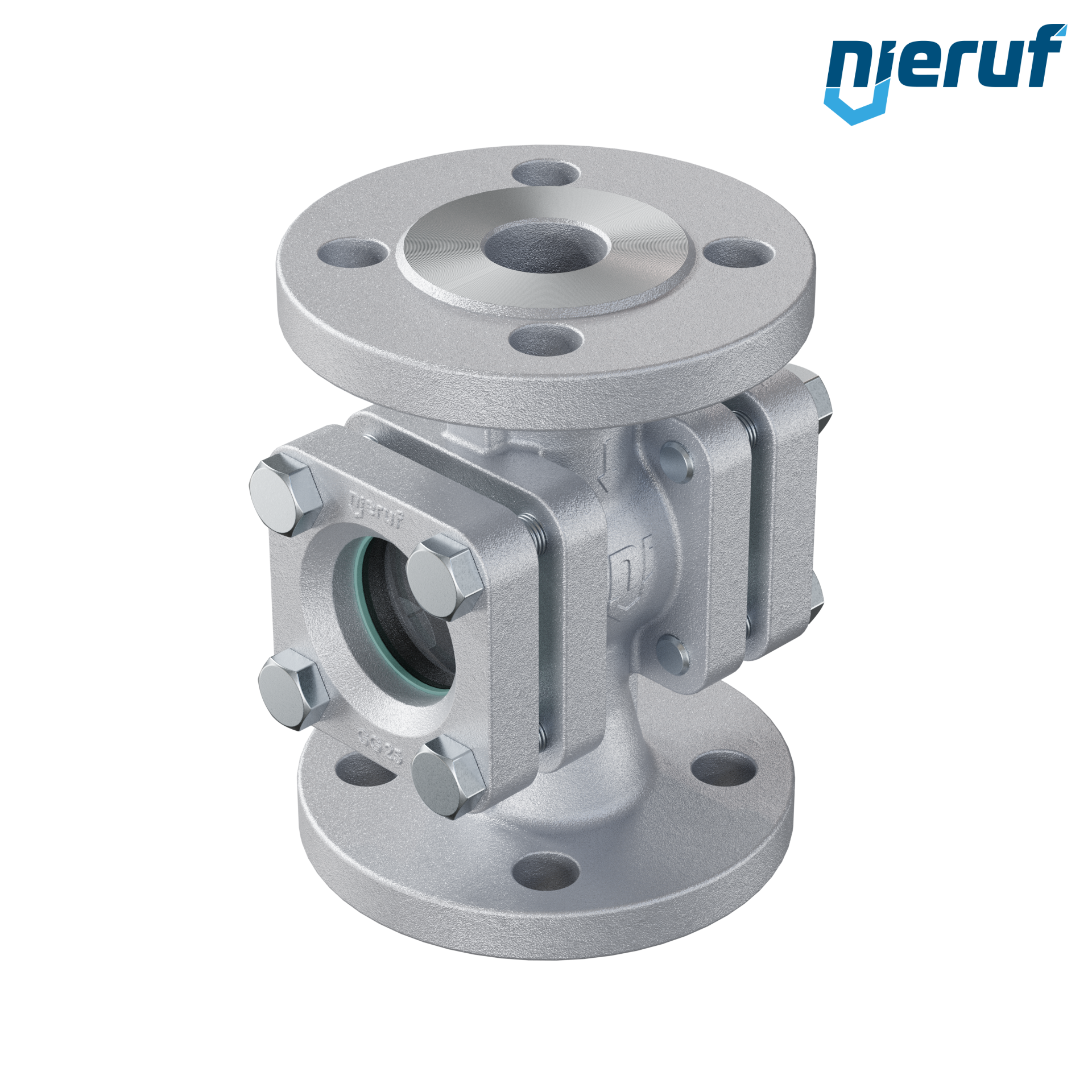 Specola visiva flangiata DN32 - 1 1/4" pollici ghisa GG25 flangia ANSI 150 vetro borosilicato versione standard