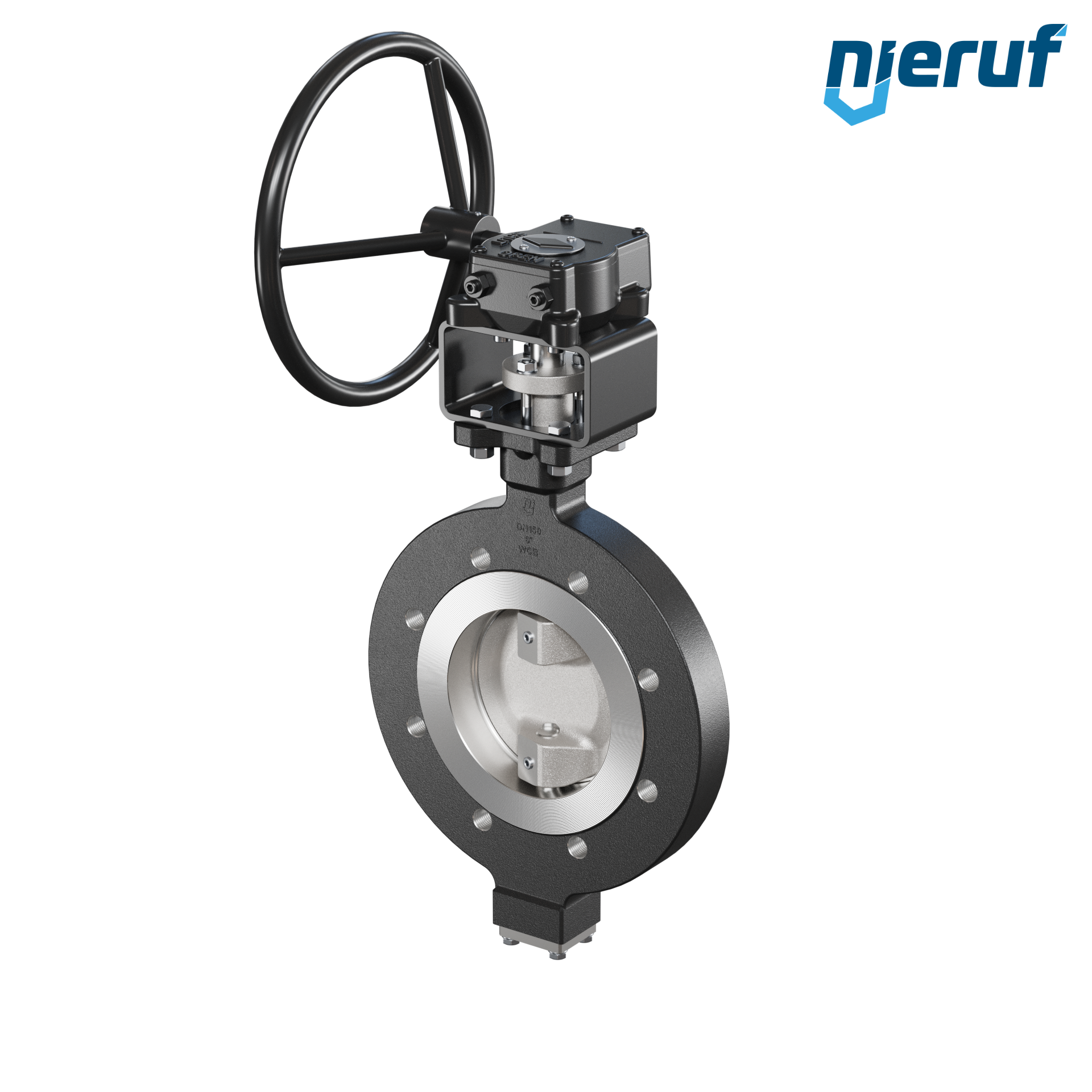 Double offset butterfly-valve AK12 DN 150 ANSI150 worm gear