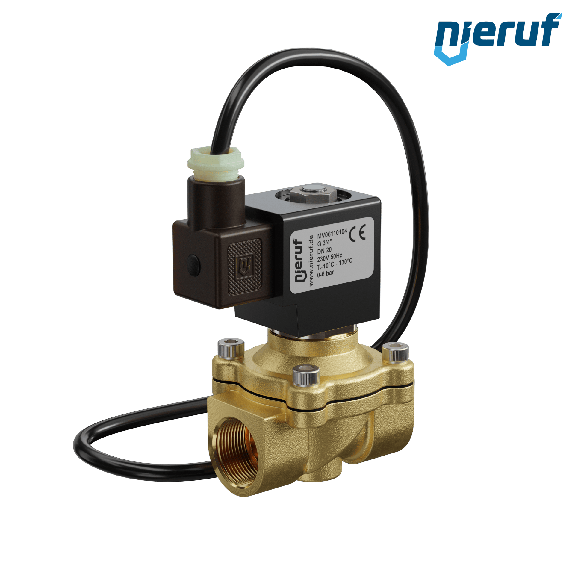 elettrovalvola ATEX DN20 G 3/4" pollici ottone