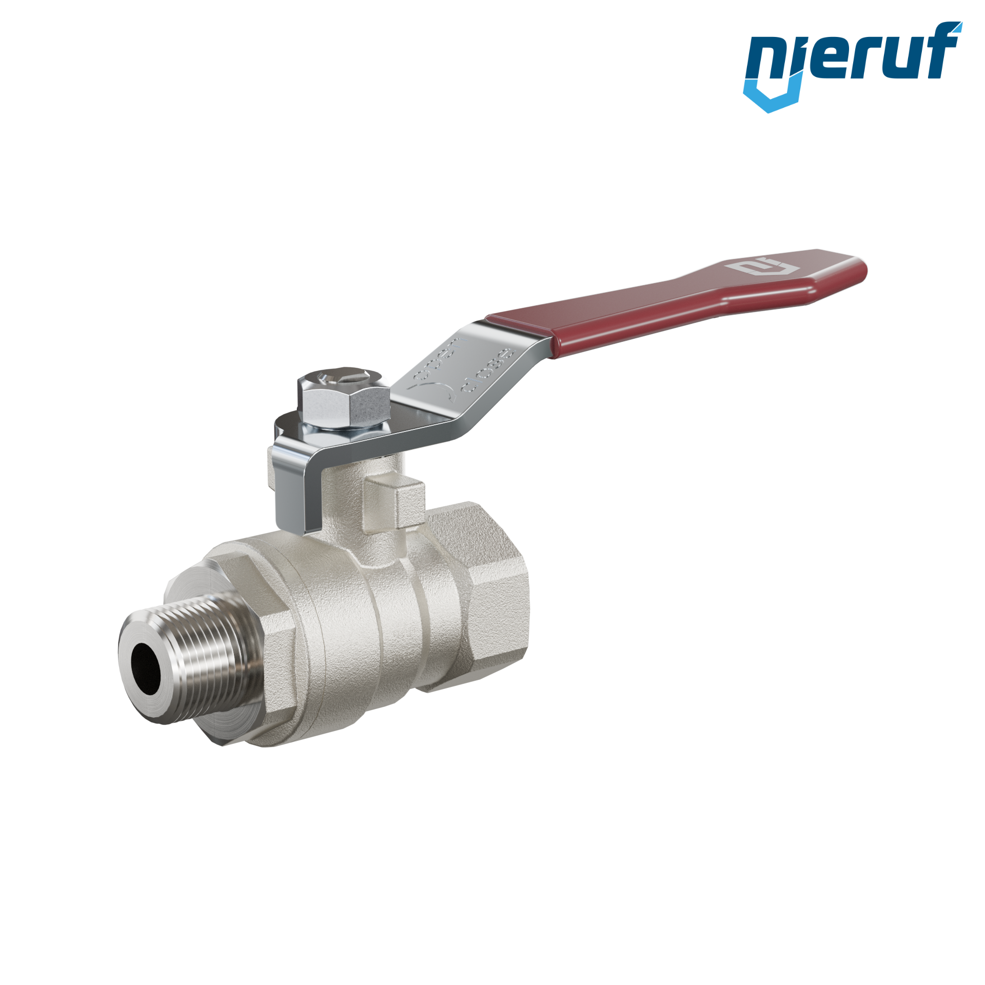valvola a sfera a 2 vie DN8 - 1/4" pollici GK01 filettatura F x M