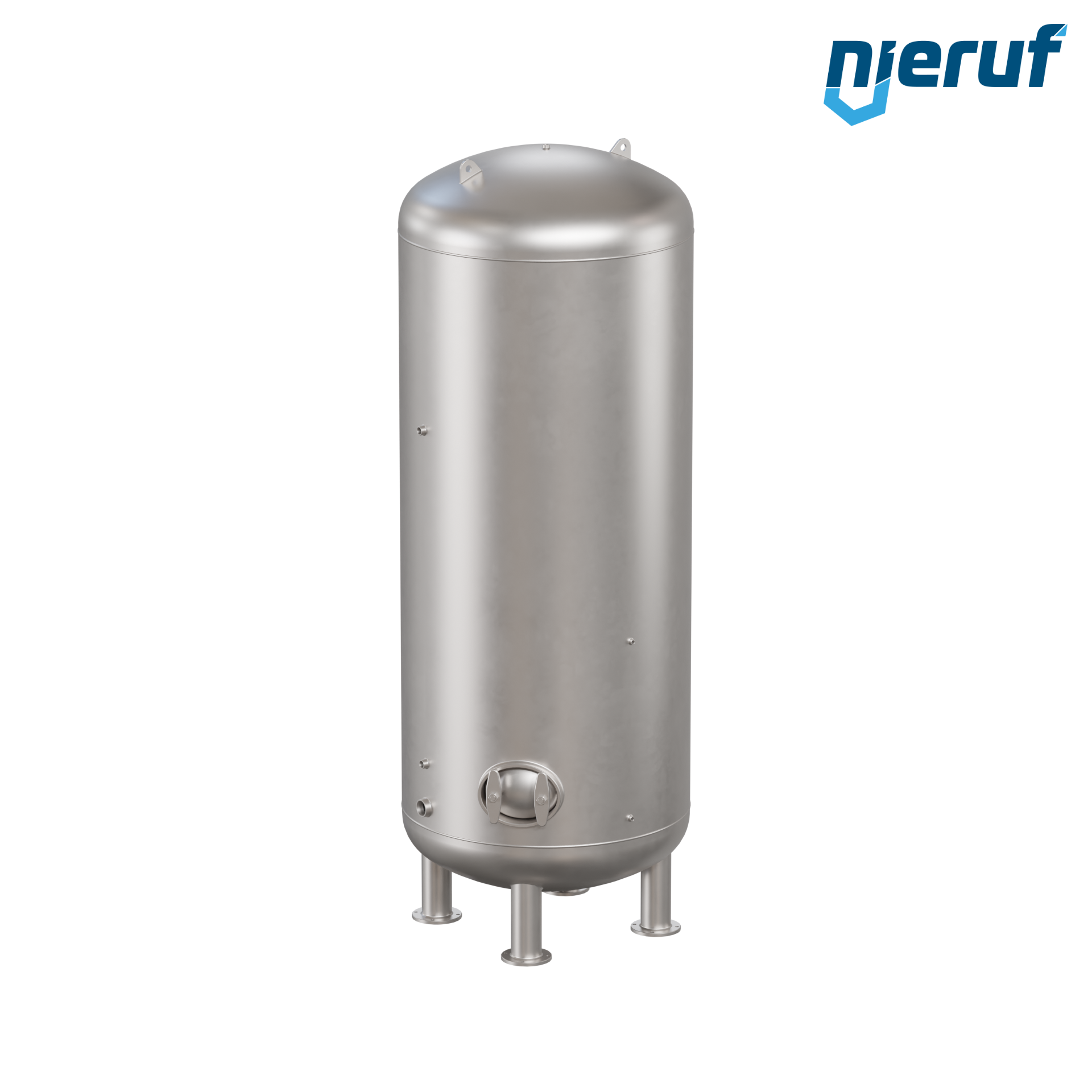 Serbatoio a pressione per acqua verticale BE04 8000 litri, 0-10 bar, acciaio inox