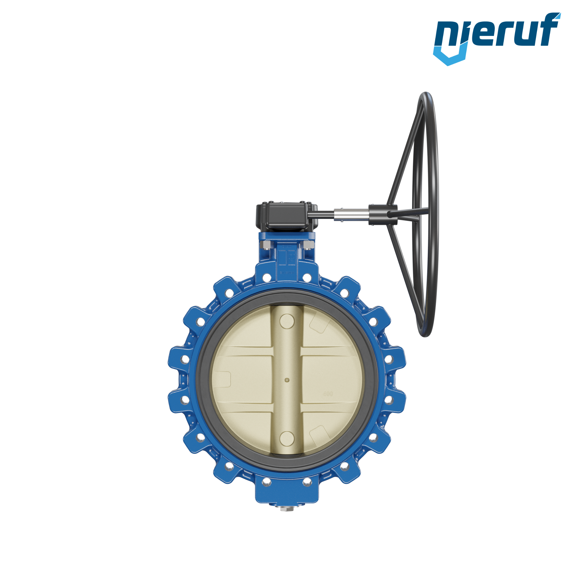 valvola a farfalla per l'acqua di mare DN 400 PN10 AK16 volantino