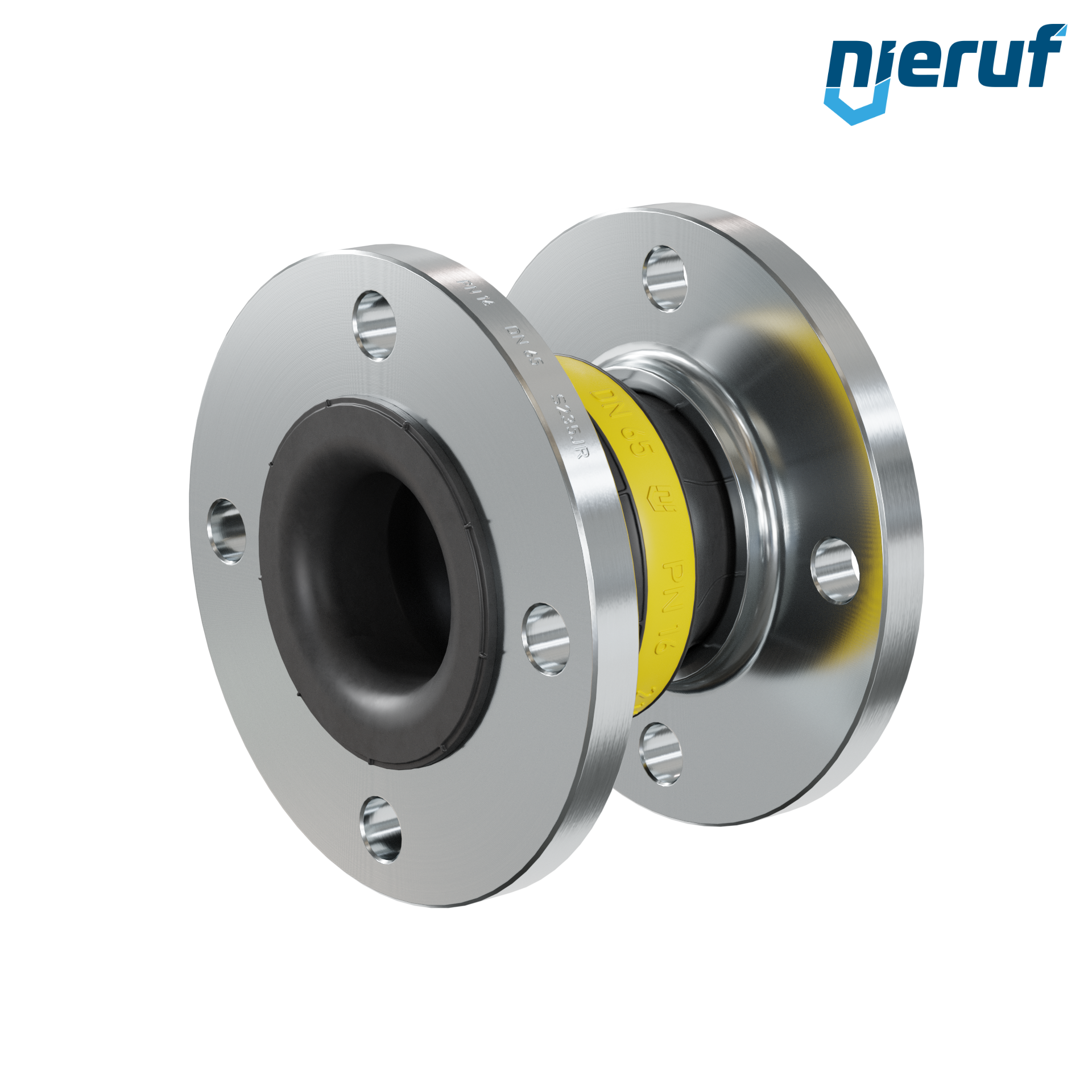 Compensatore DN65 tipo KP04 flange acciaio, manicotto NBR