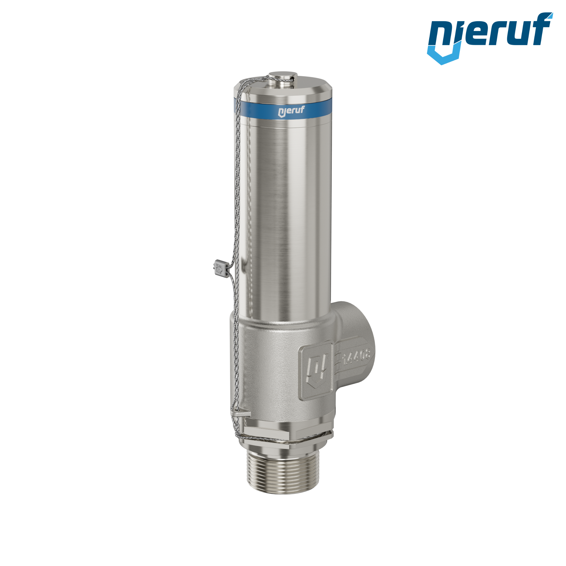 valvola di sicurezza criogenica DN15 3/4" M x 3/4" F SV14, acciaio inox PTFE
