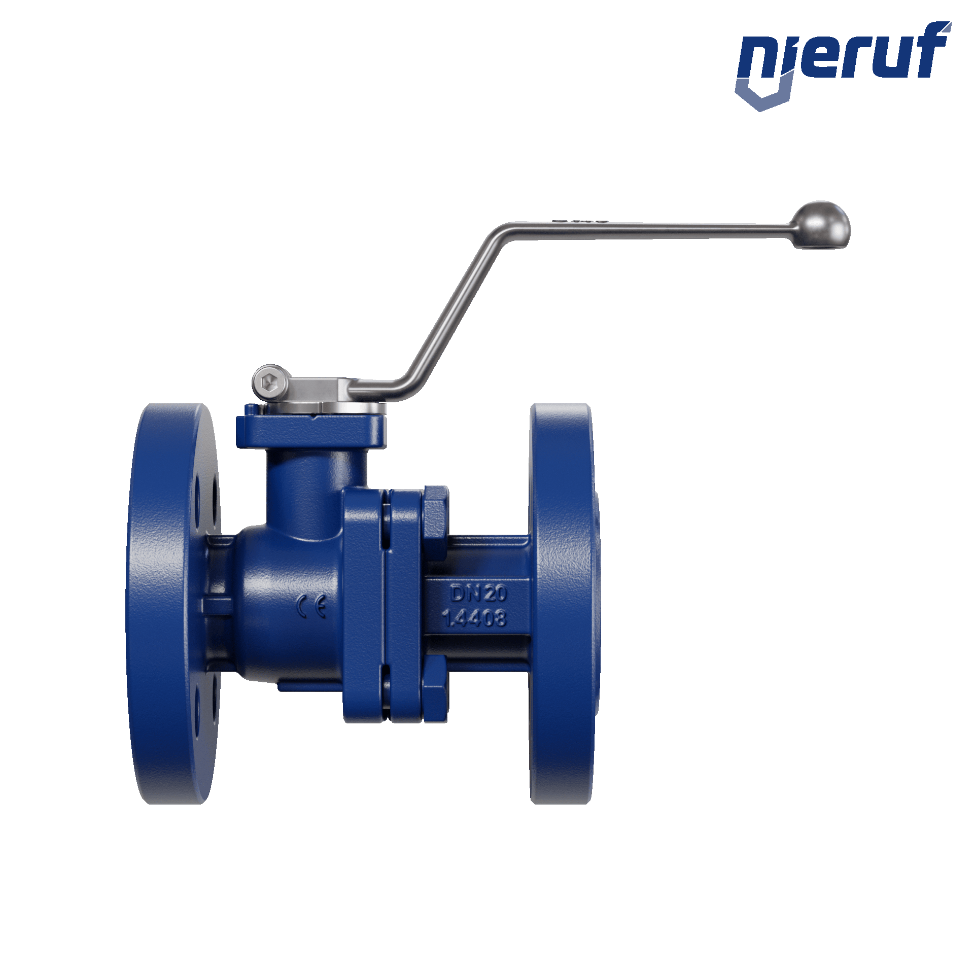 valvola a sfera flangiata per alte temperature FK12 DN20 PN40 in acciaio fuso 1.0619 fino a +25