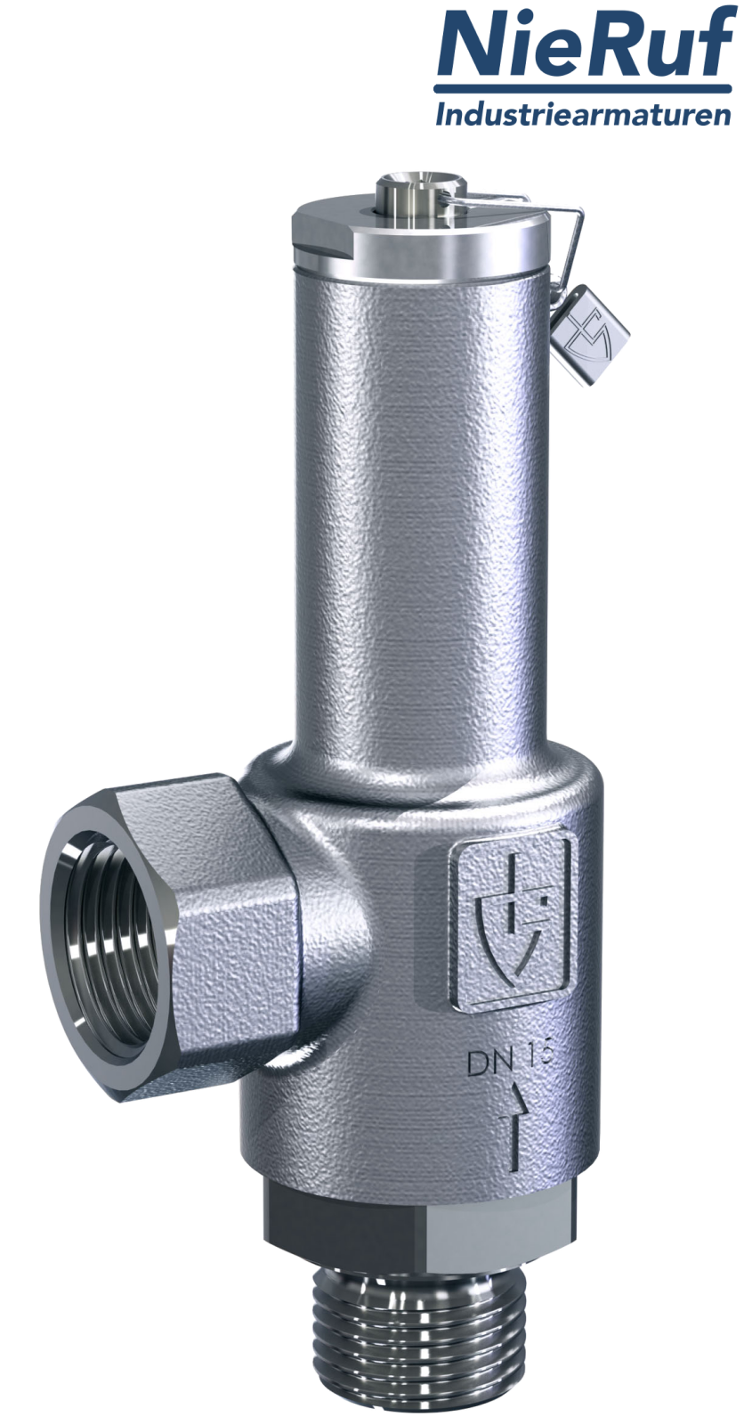 valvola di regolazione della pressione 1" filettat. est x 1" filettat. int UV04 acciaio inossidabile AISI 316L 2,0 - 12,0 bar