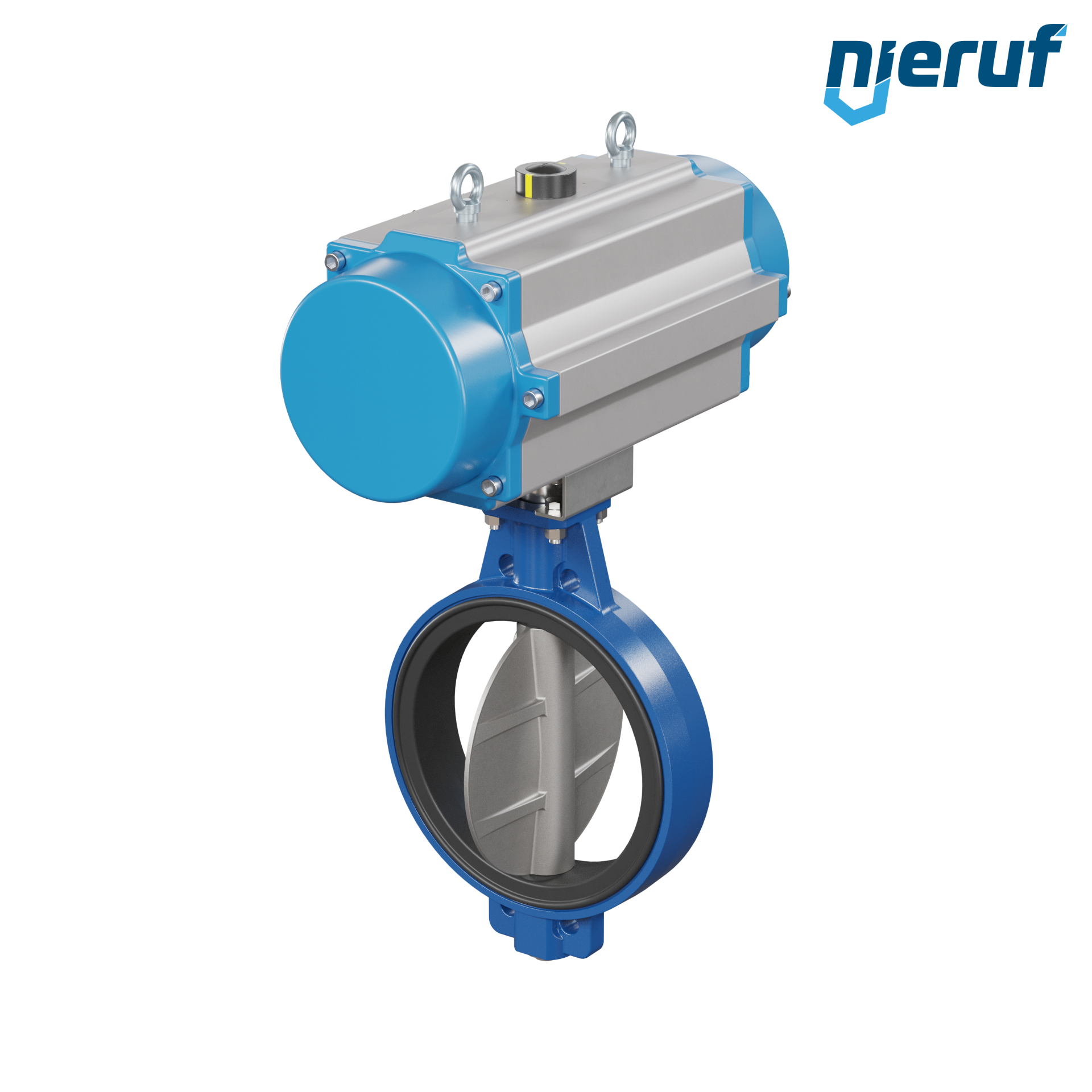 Butterfly valve DN 400 AK01 EPDM DVGW drinking water, WRAS, ACS, W270 pneumatic actuator single acting normally open