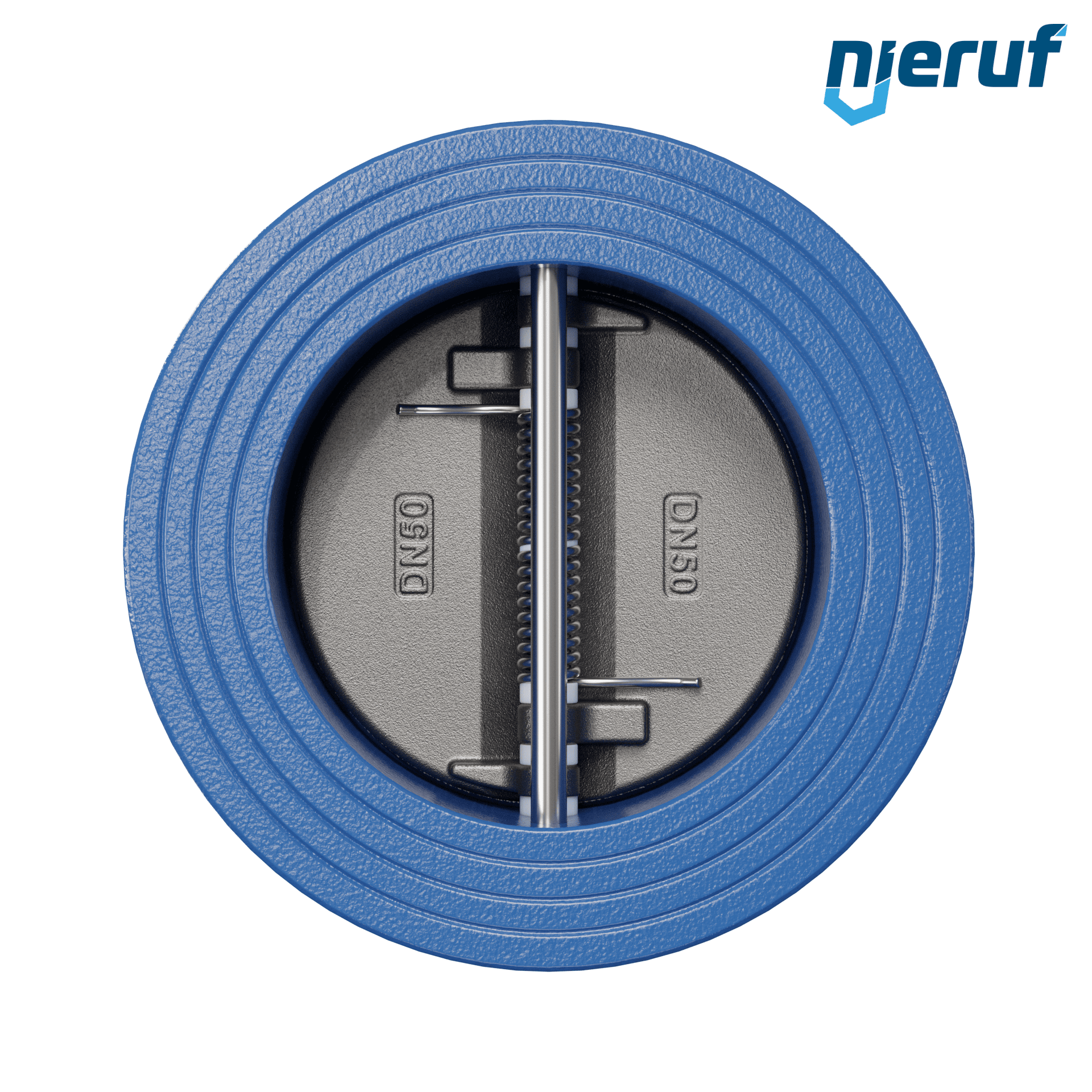 valvola di ritegno a doppio battente DN50 DR01 GGG40 FKM (Viton)
