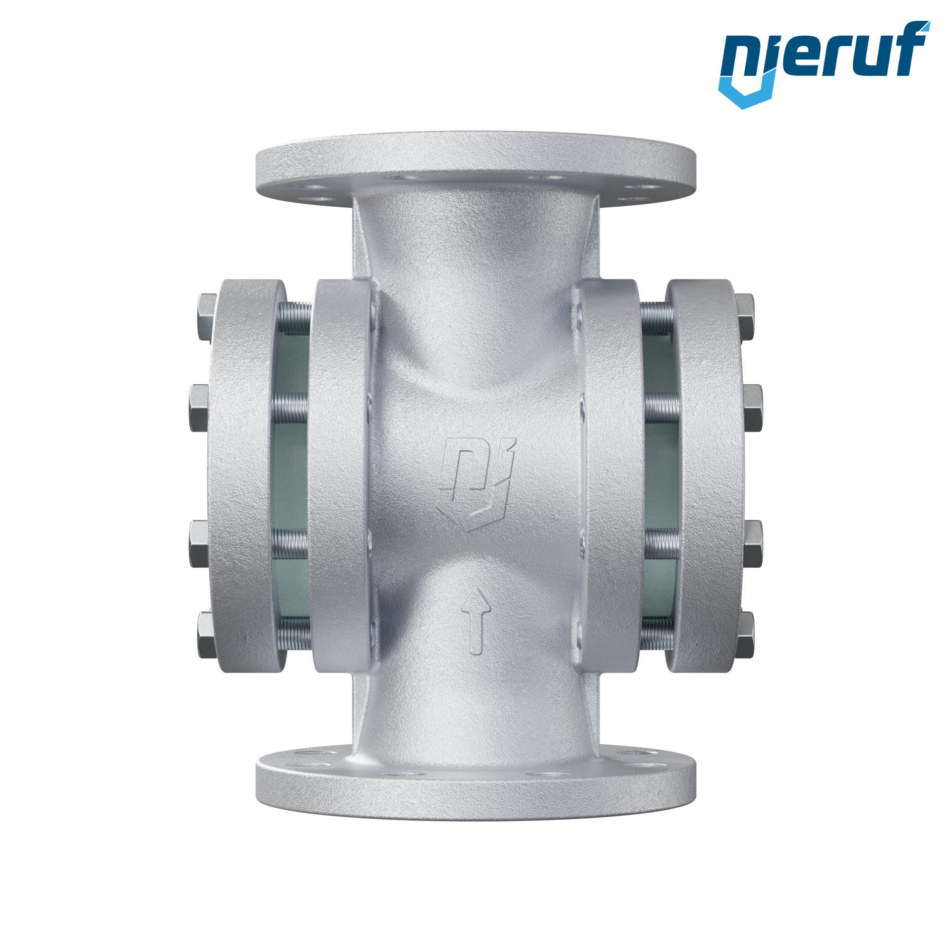 Specola visiva flangiata DN100 acciaio 1.0619 flangia PN40 vetro borosilicato versione con disco