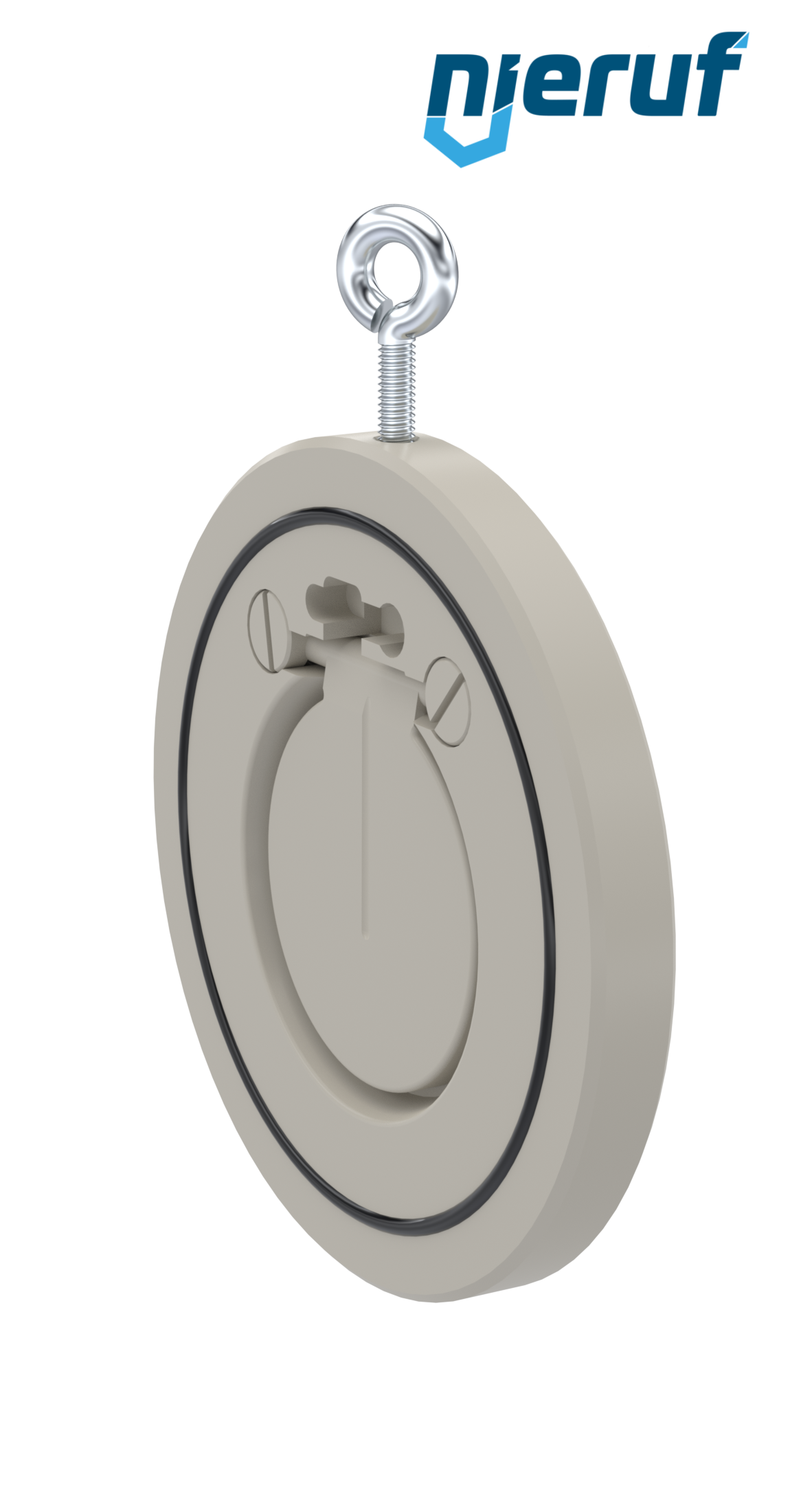 Zwischenflansch-Rückschlagklappe DN65 ZR06 Kunststoff PP-H FKM (Viton)