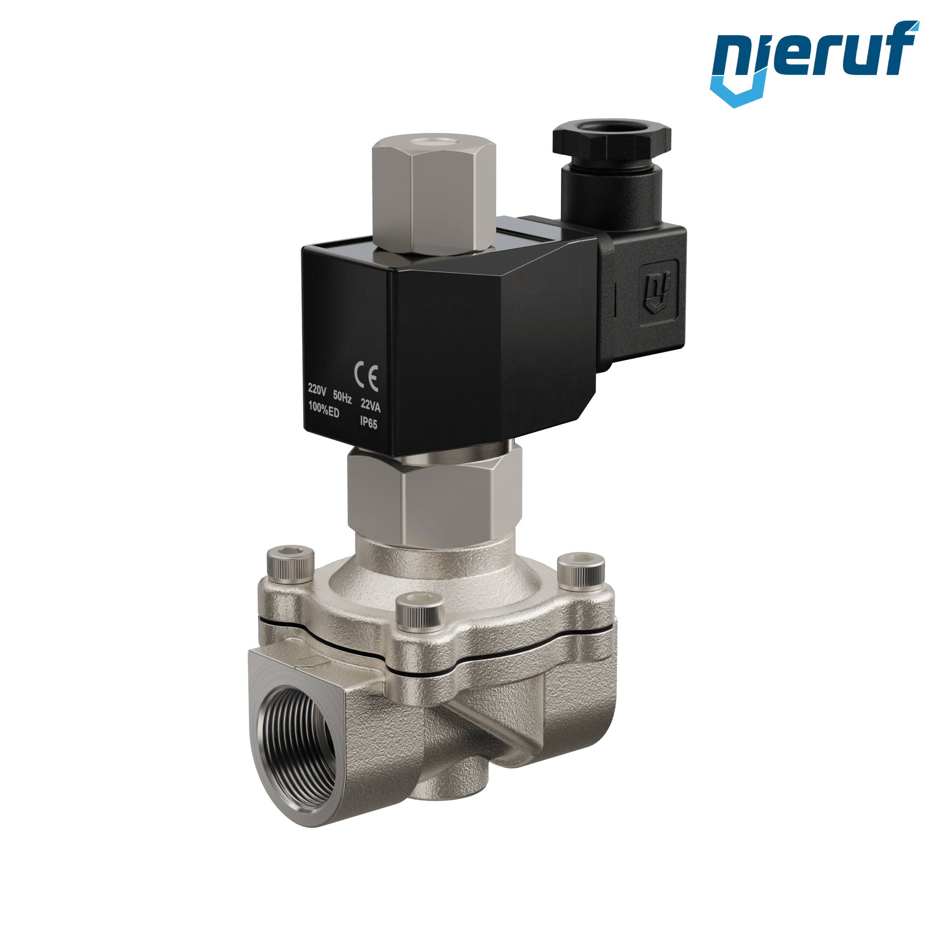 elettrovalvola DN20 G 3/4" pollici NO - normalmente aperta 230V 50Hz