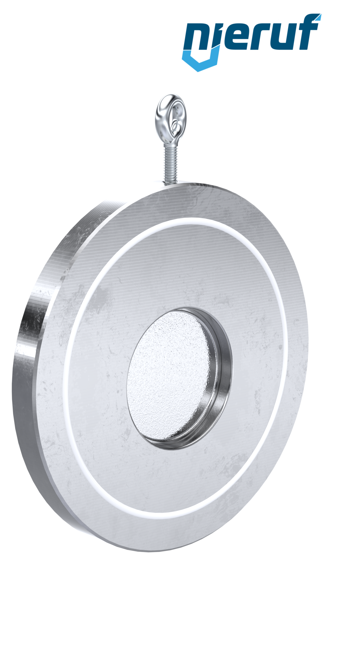 Zwischenflansch-Rückschlagklappe mit Feder DN80 ZR04 Edelstahl 1.4408 PTFE