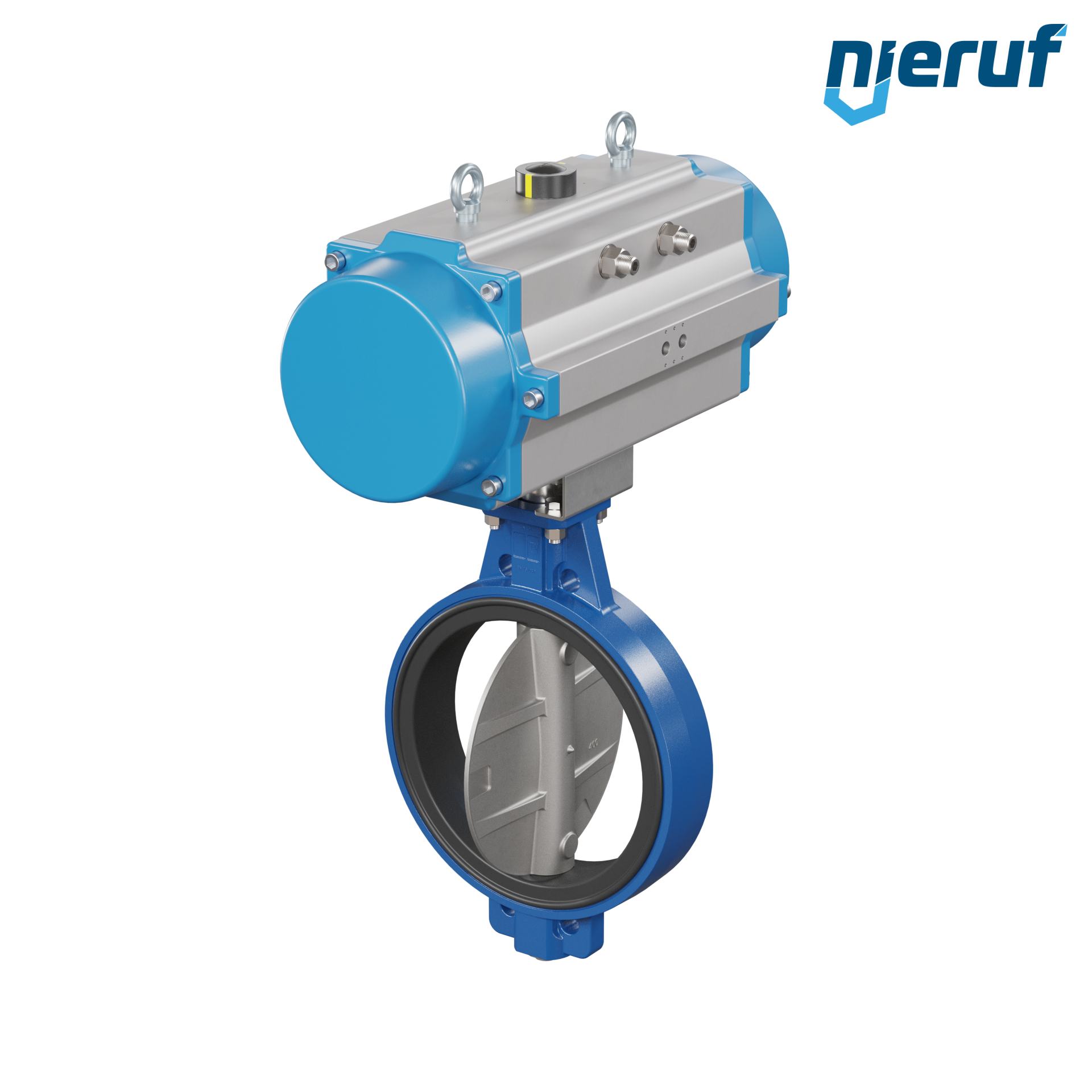Butterfly valve DN 400 AK01 EPDM DVGW drinking water, WRAS, ACS, W270 pneumatic actuator single acting normally open