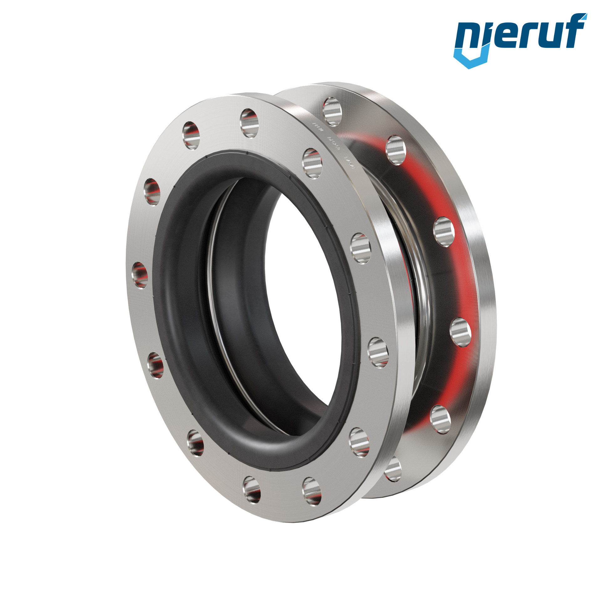 Compensatore o-ring di supporto per il vuoto DN250 PN16 versione KP04 flange in acciaio inox EPDM