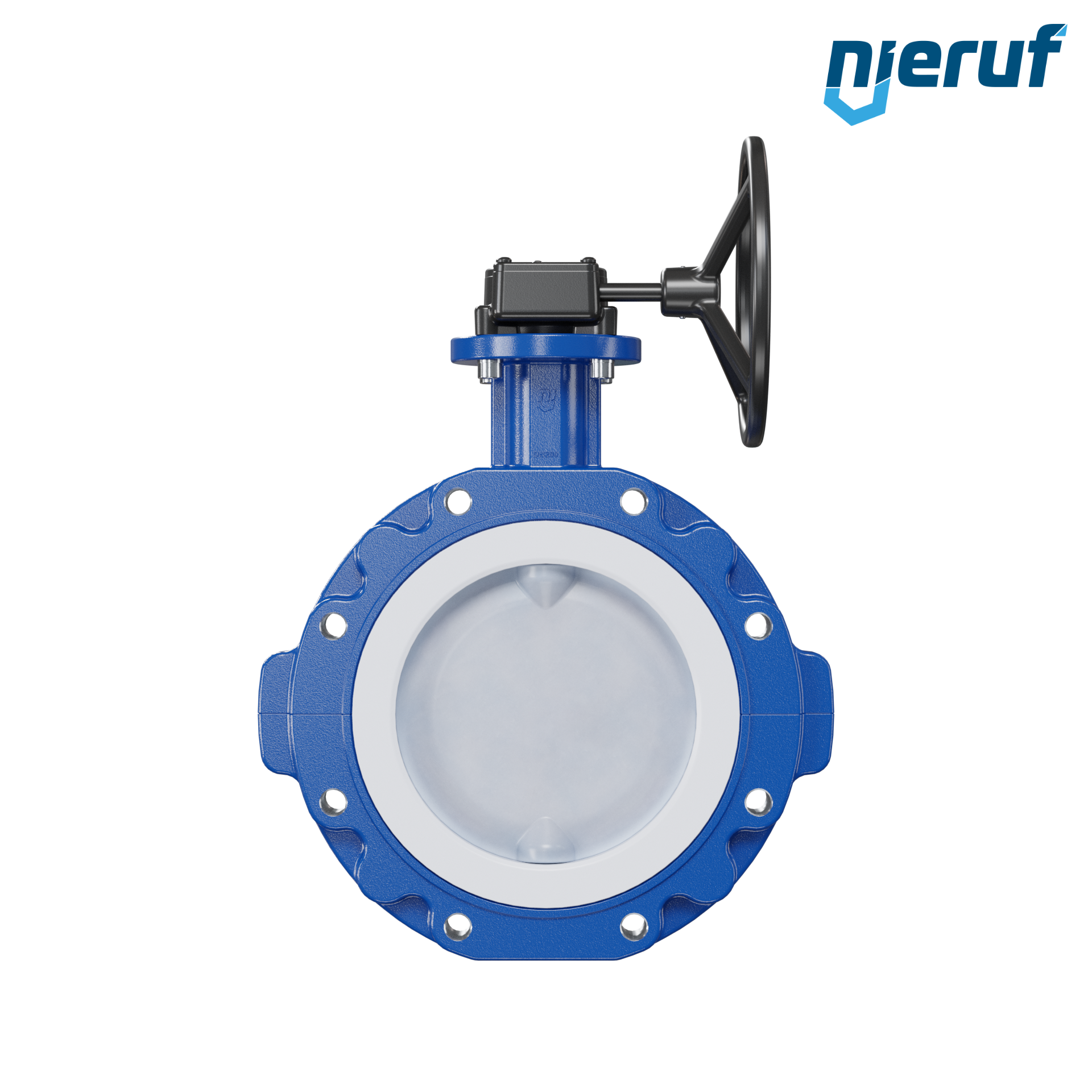 valvola a farfalla PFA PTFE AK10 DN200 ANSI150 volantino manuale inserto in FKM