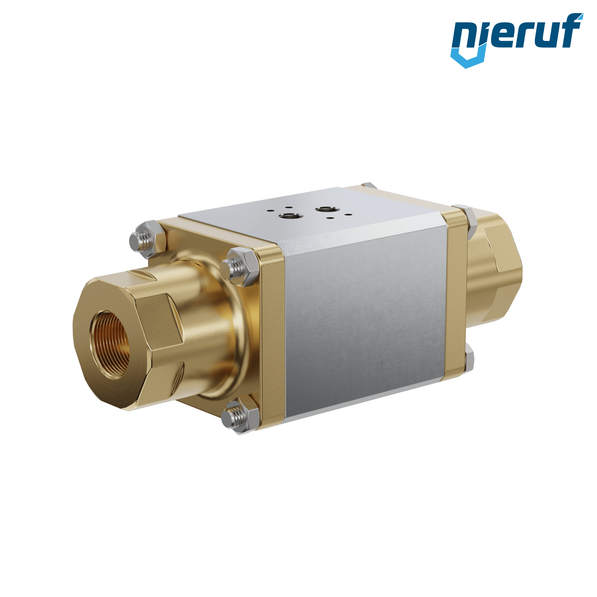 valvola coassiale a 2/2 vie CV04 1" pollici filettatura interna - DN25 ottone max. 64 bar NC - per applicazione con acqua