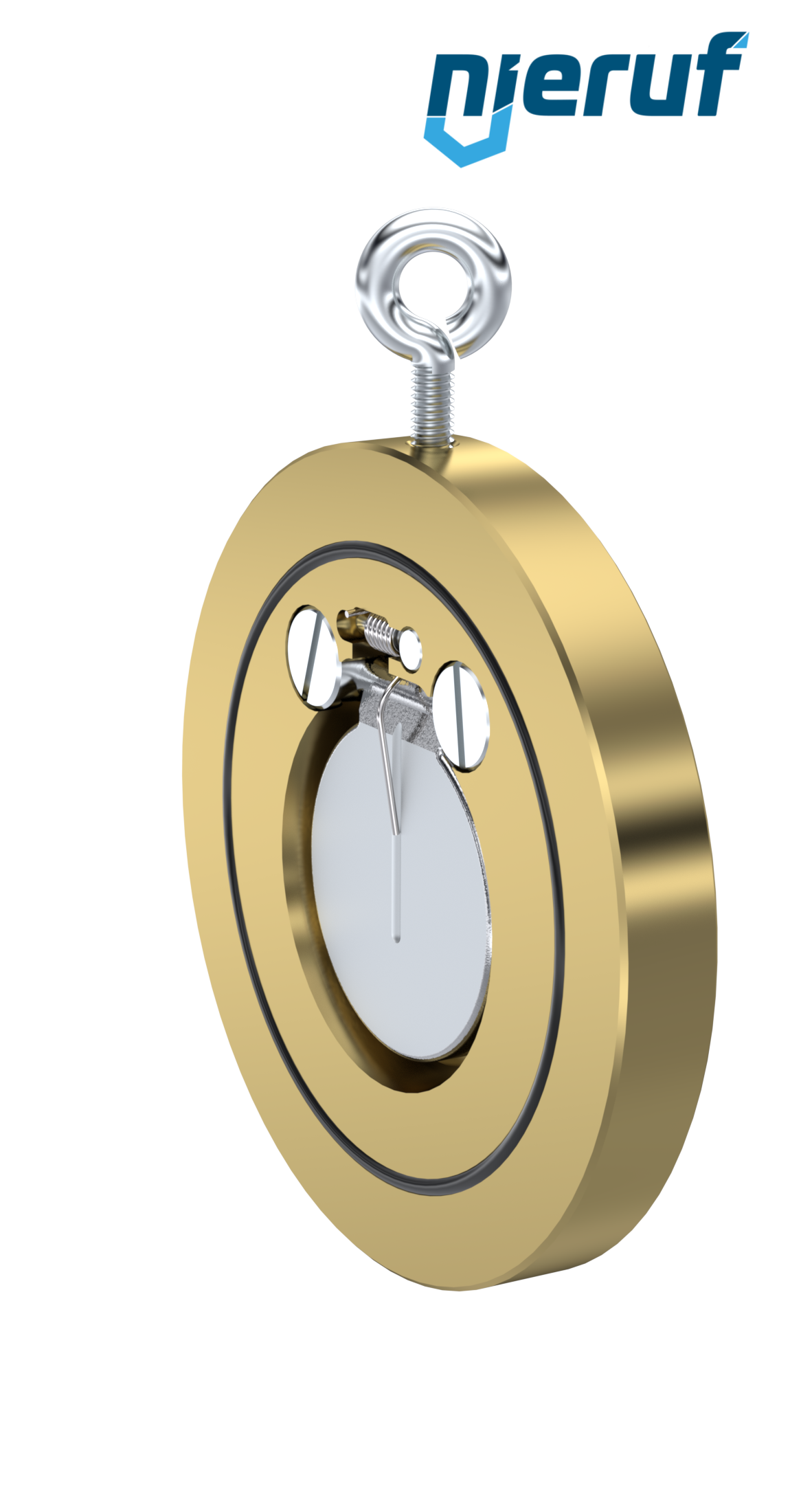 Zwischenflansch-Rückschlagklappe mit Feder DN50 ZR10 Alubronze 2.0975 FKM