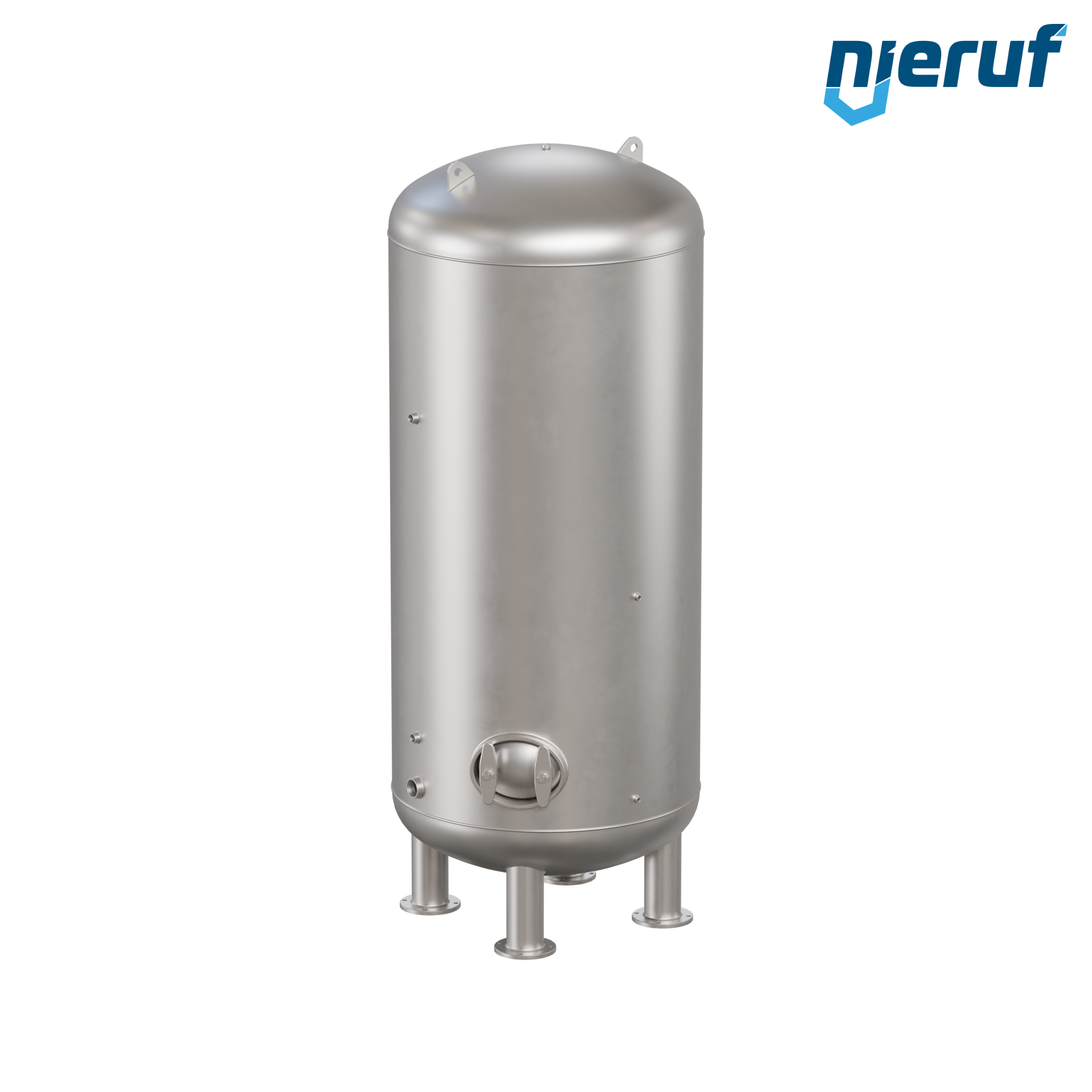 Serbatoio a pressione per acqua verticale BE04 6000 litri, 0-10 bar, acciaio inox