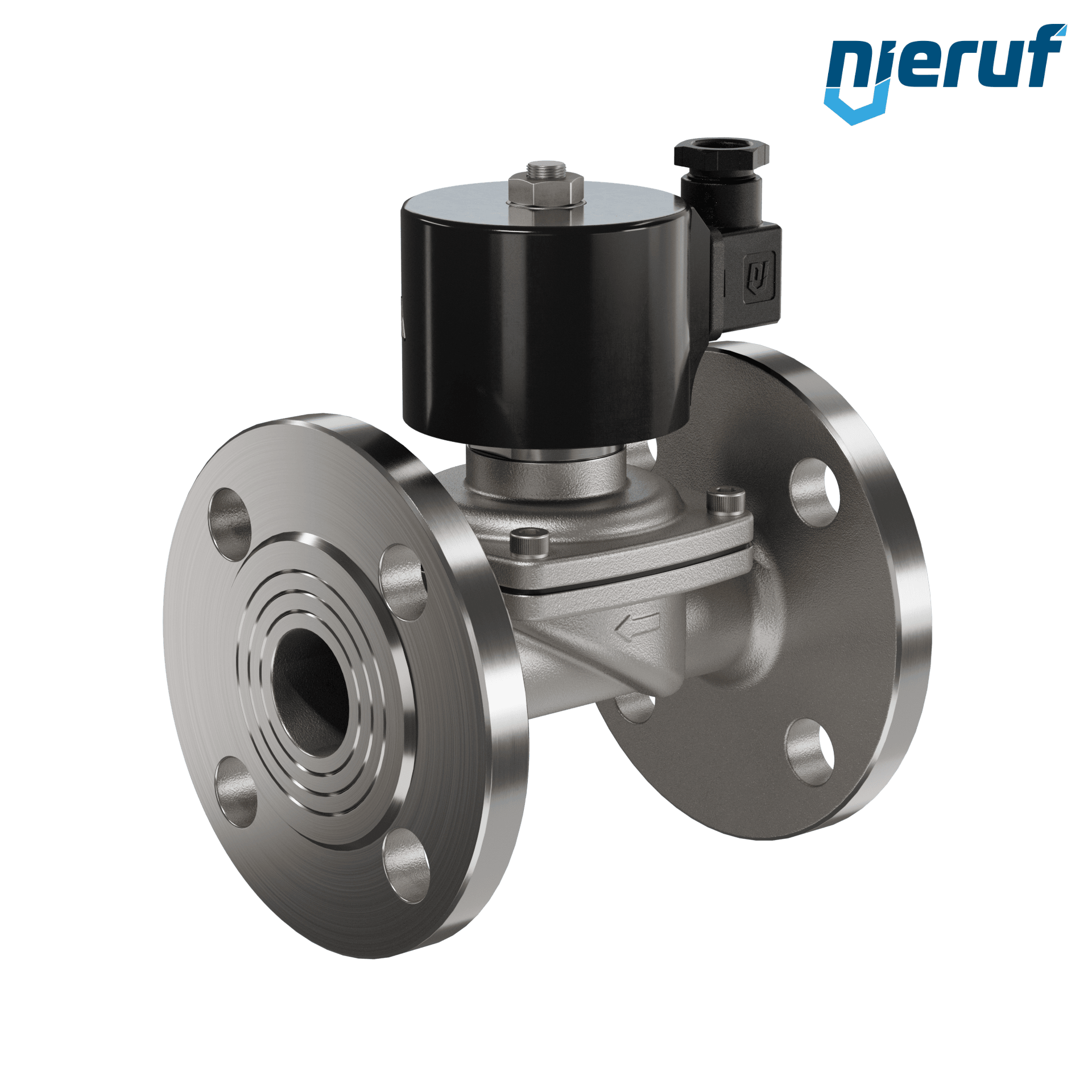 elettrovalvola per il vuoto con flangia DN32 acciaio inossidabile FV01 EPDM 24V DC
