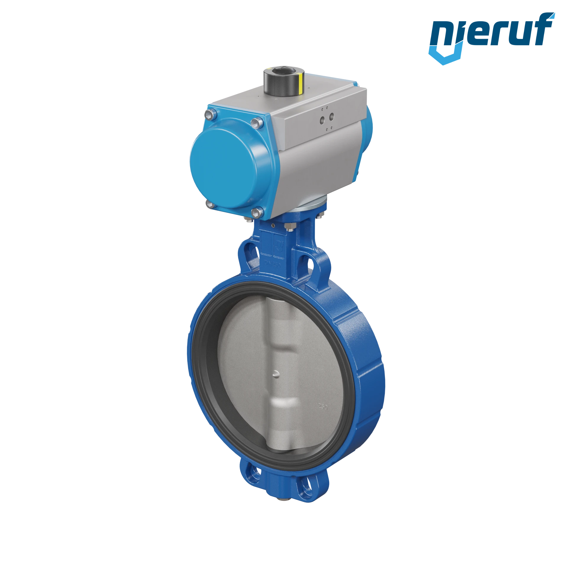 Butterfly valve DN 250 AK01 EPDM DVGW drinking water, WRAS, ACS, W270 pneumatic actuator double acting