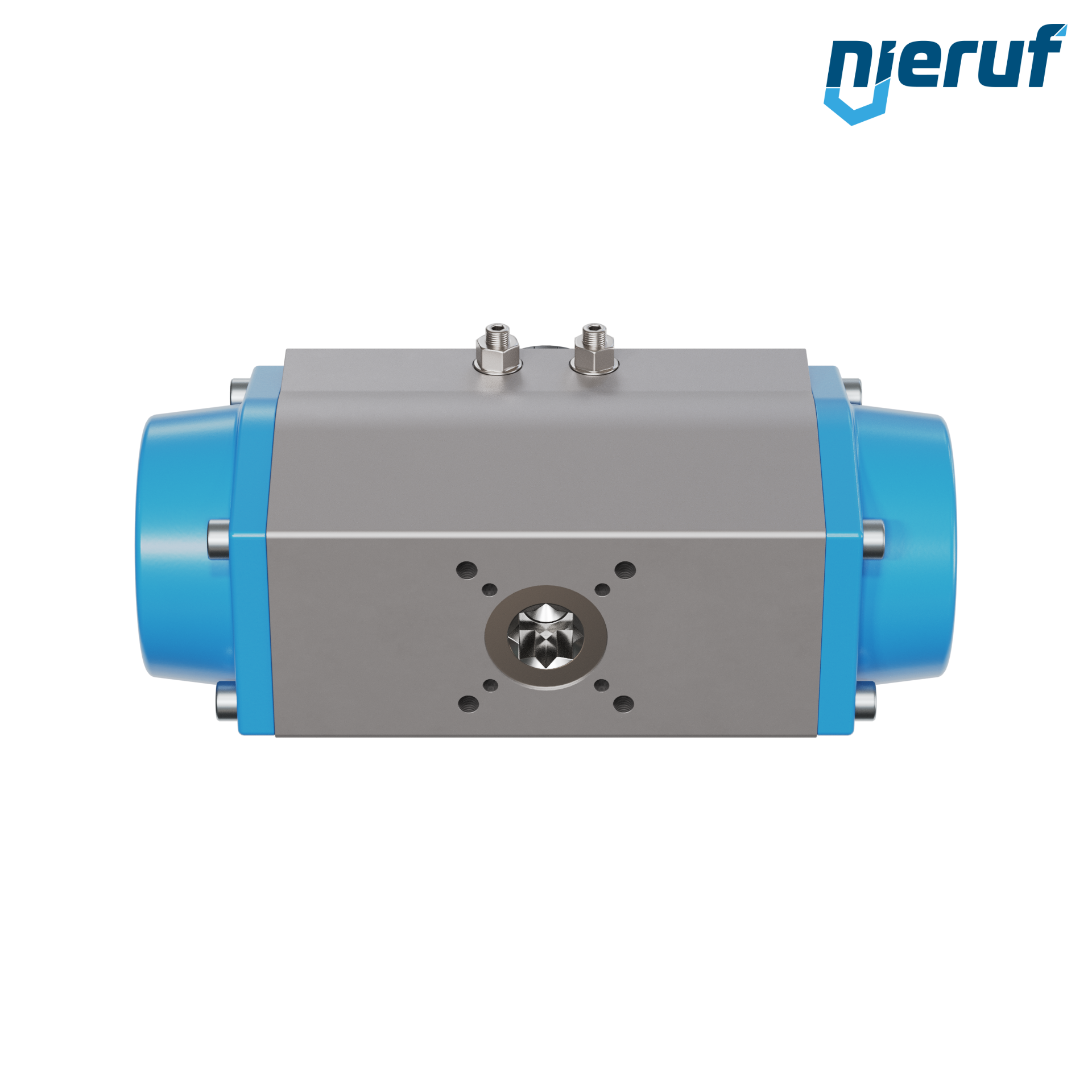 attuatore pneumatico AN02 a singolo effetto, apertura a molla versione per alta temperatura GS-092 90° con 12 molle