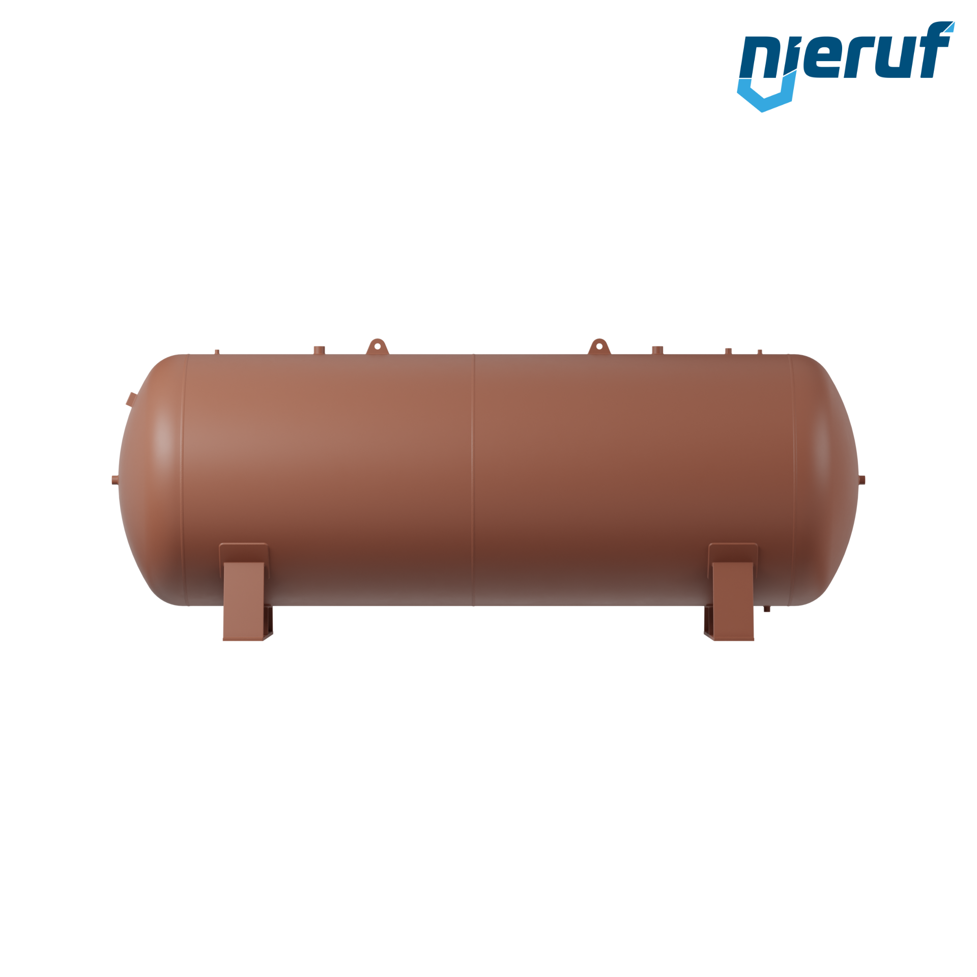 Serbatoioo a pressione orizzontale BE01 9000 litri, 0-16 bar, acciaio primerizzato