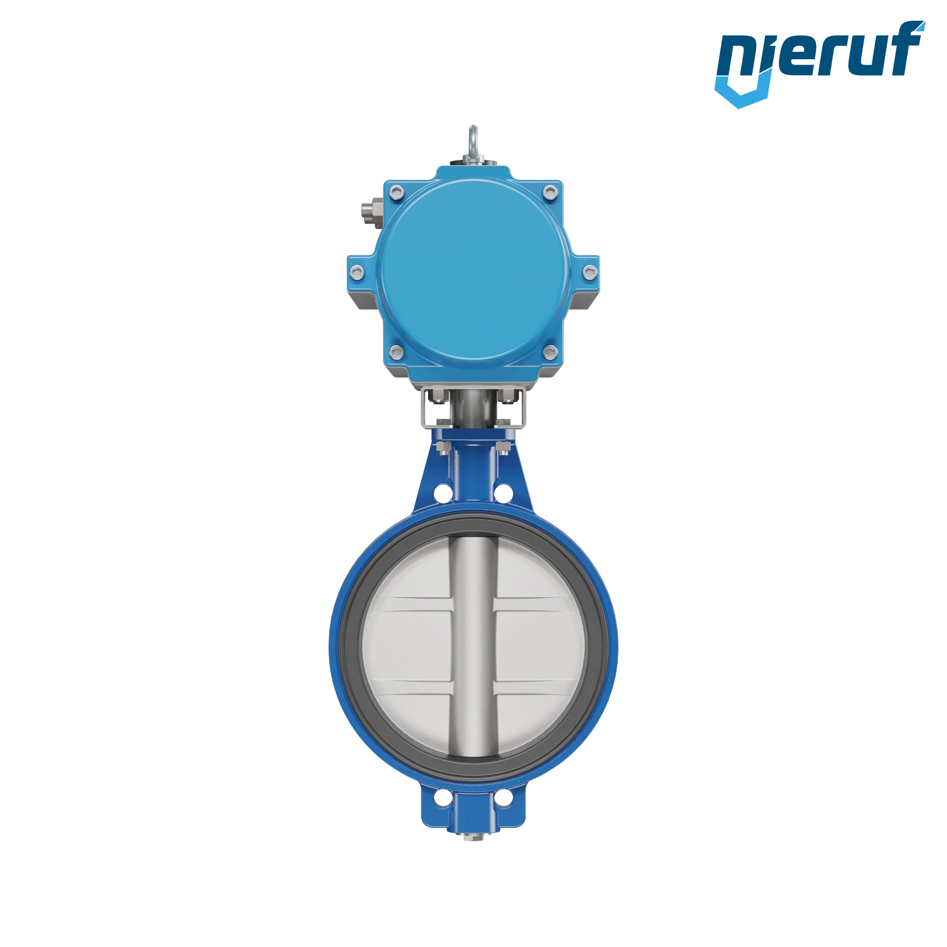 Butterfly valve DN 400 AK01 NBR-70-black DVGW gas pneumatic actuator single acting normally closed