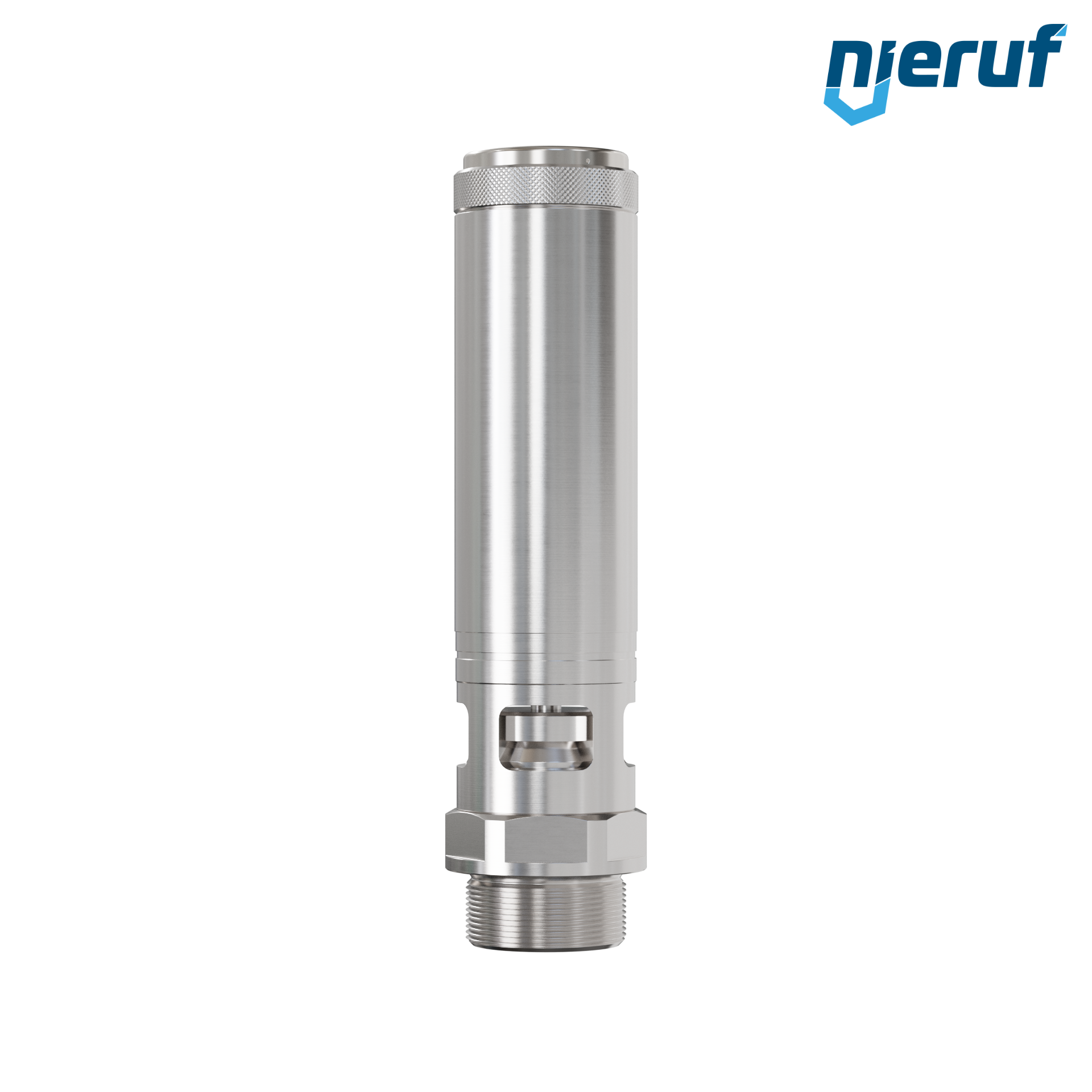 valvola di sicurezza 1 1/2" M SV02 per aria compressa PTFE acciaio inox pressione di taratura 0,2 - 25,0 bar