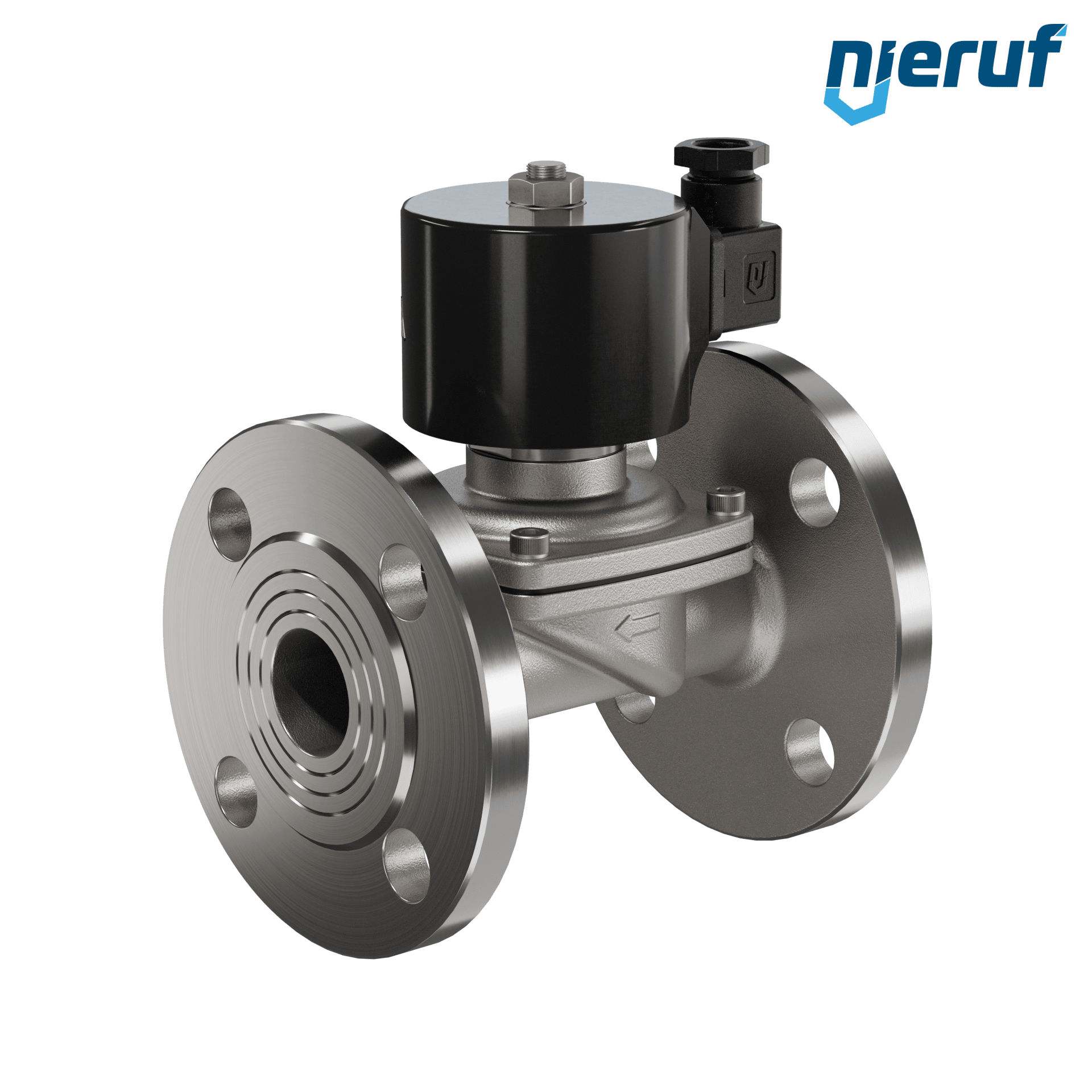 flangia elettrovalvola DN32 acciaio inossidabile FV01 NBR 24V DC